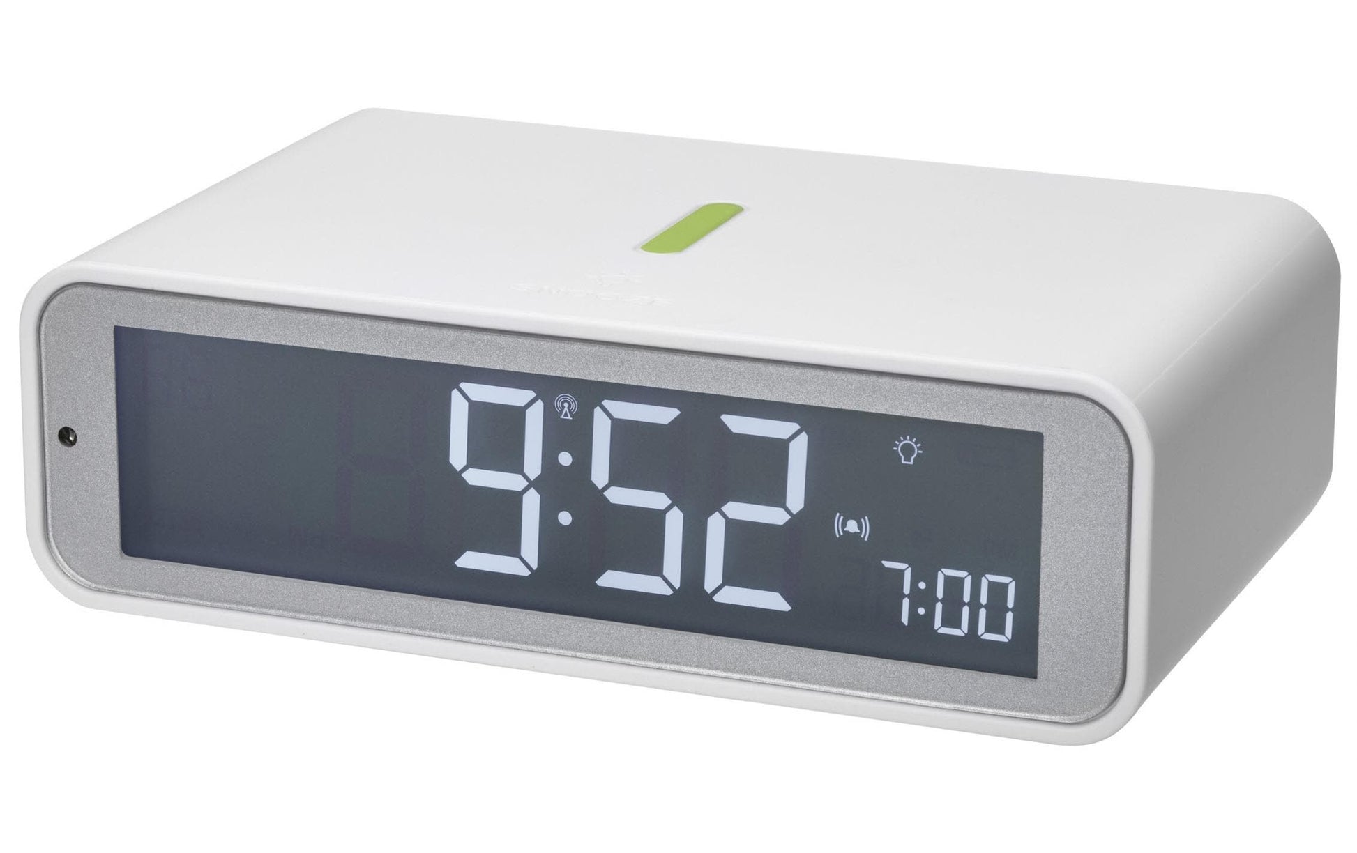 TFA-Dostmann TFA Dostmann TWIST Digitalwecker – Funk, Snooze, 11,7 × 3,7 × 7,1 cm, weiss