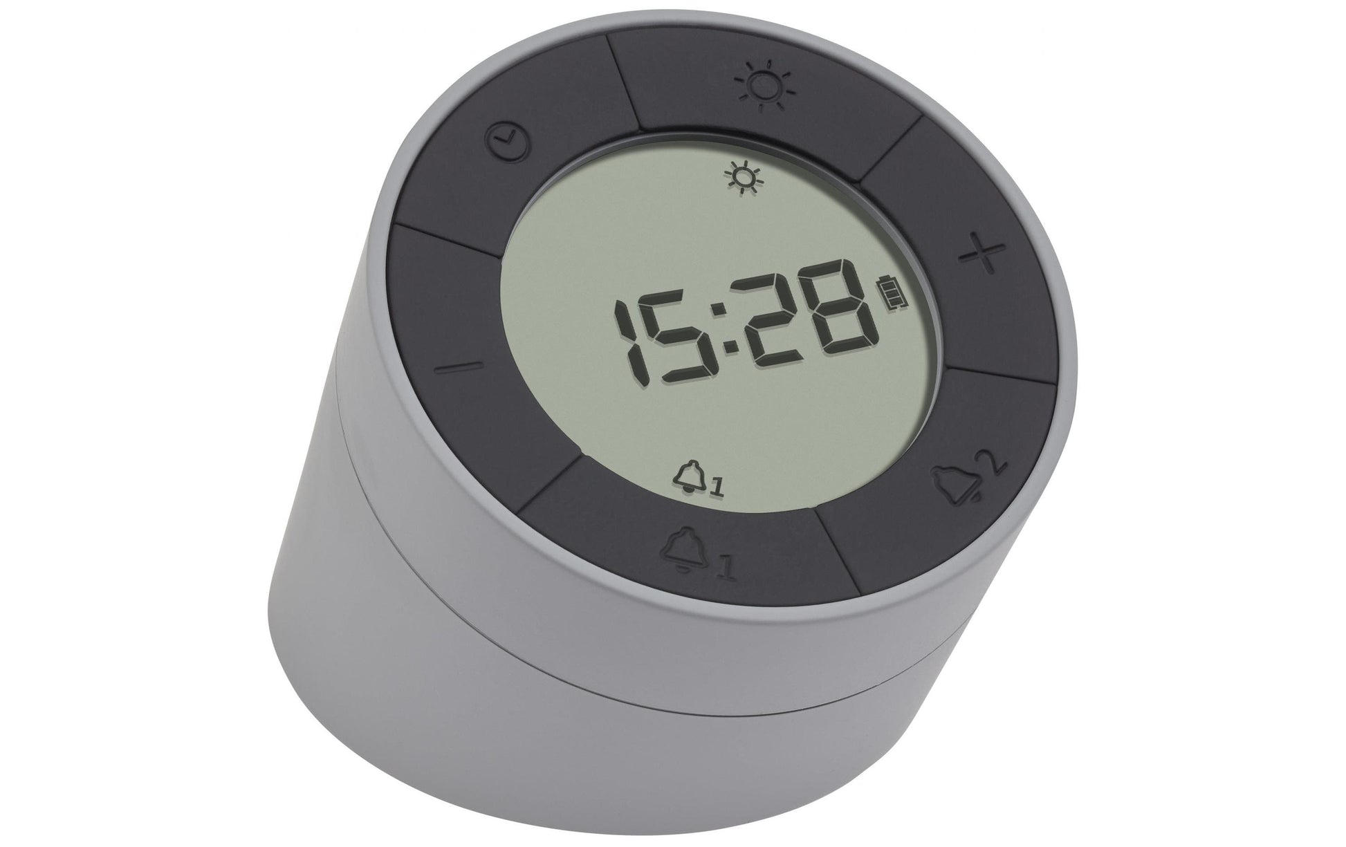 TFA-Dostmann TFA Dostmann Digitalwecker – USB, 11,5 × 9,3 × 8,1 cm, grau, Kunststoff
