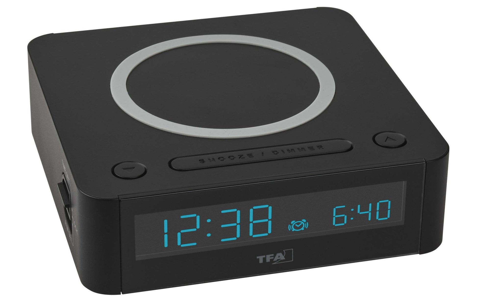 TFA-Dostmann TFA Dostmann Digitalwecker – Snooze, USB, 11 × 11,4 × 3,4 cm, Schwarz