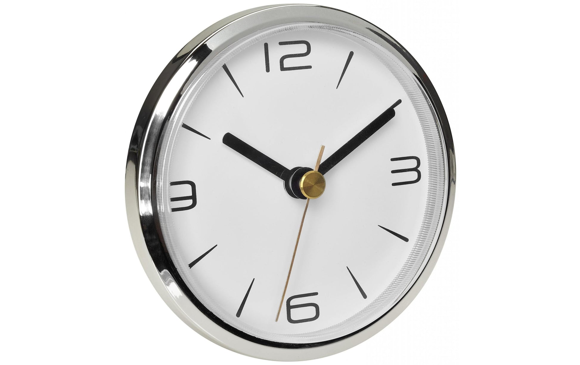 TFA-Dostmann TFA Dostmann Wanduhr – Analog, Ø 9 cm, silber, Kunststoff