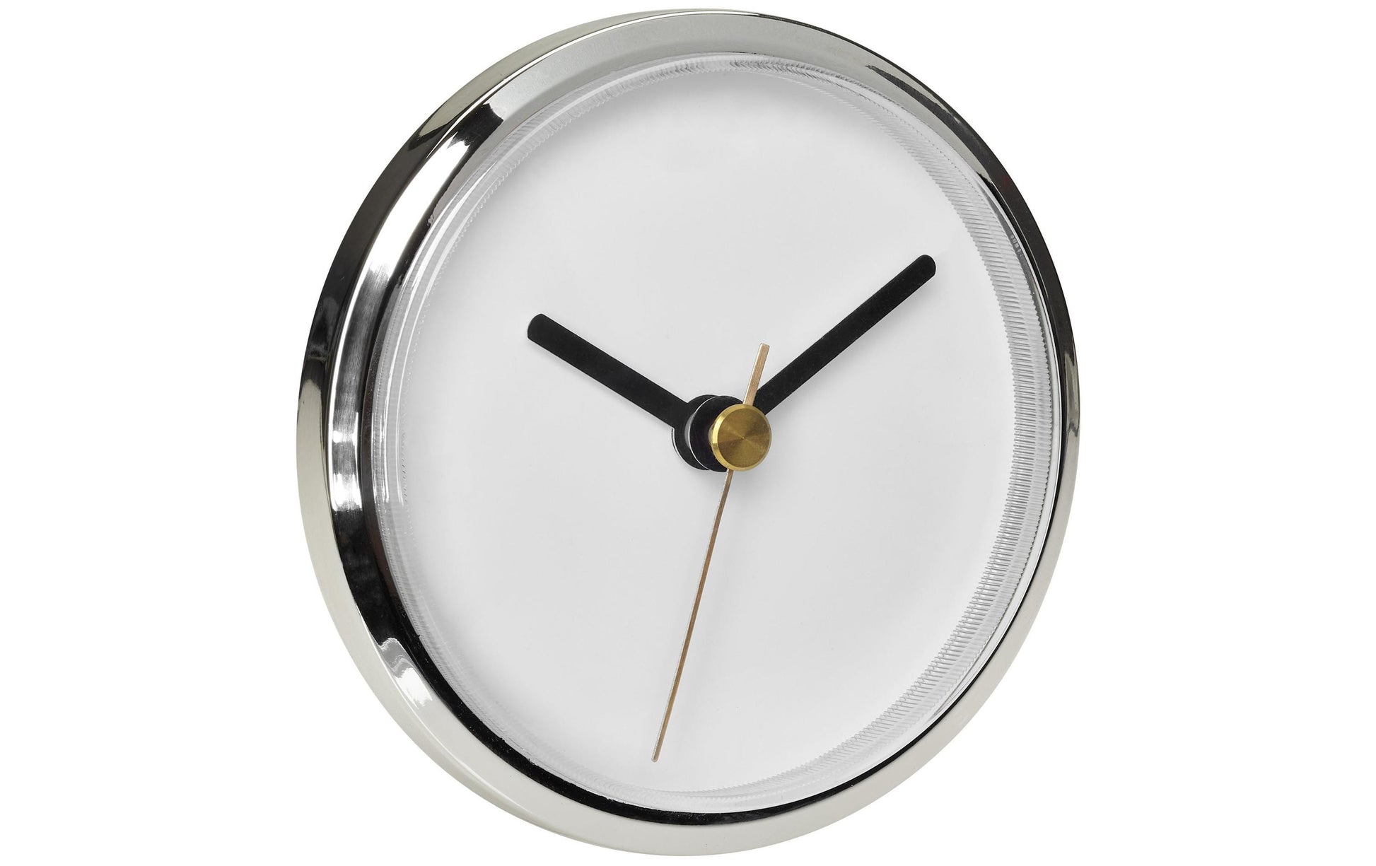 TFA-Dostmann TFA Dostmann Wanduhr – Analog, Ø 9 cm, silber, Kunststoff