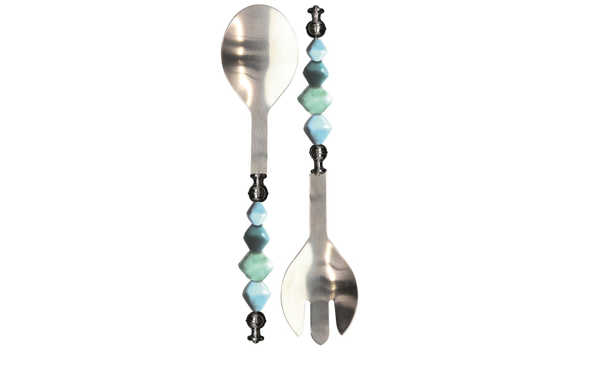 GLOREX Salatbesteck – 24,5 cm, Silber