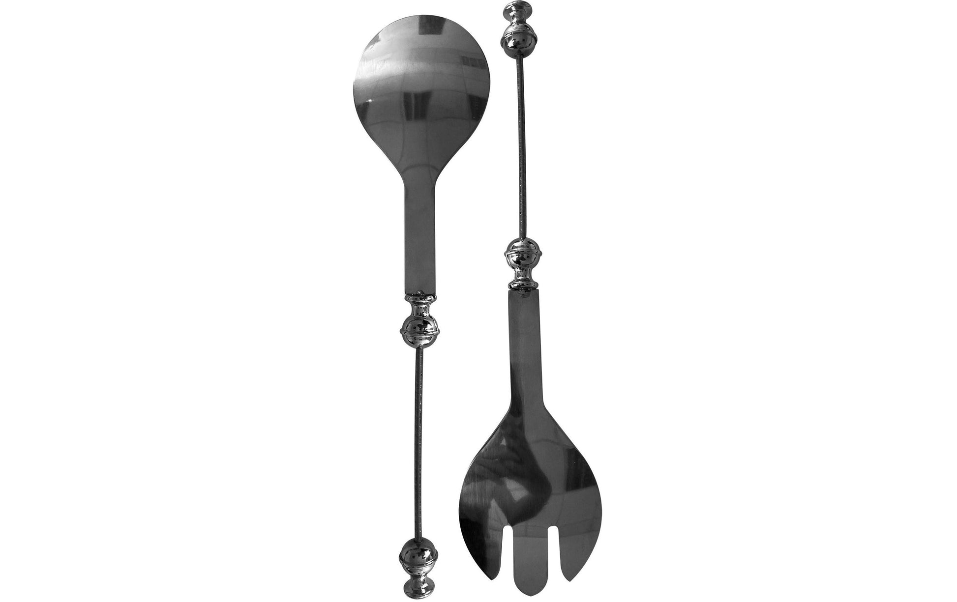 GLOREX Salatbesteck – 24,5 cm, Silber