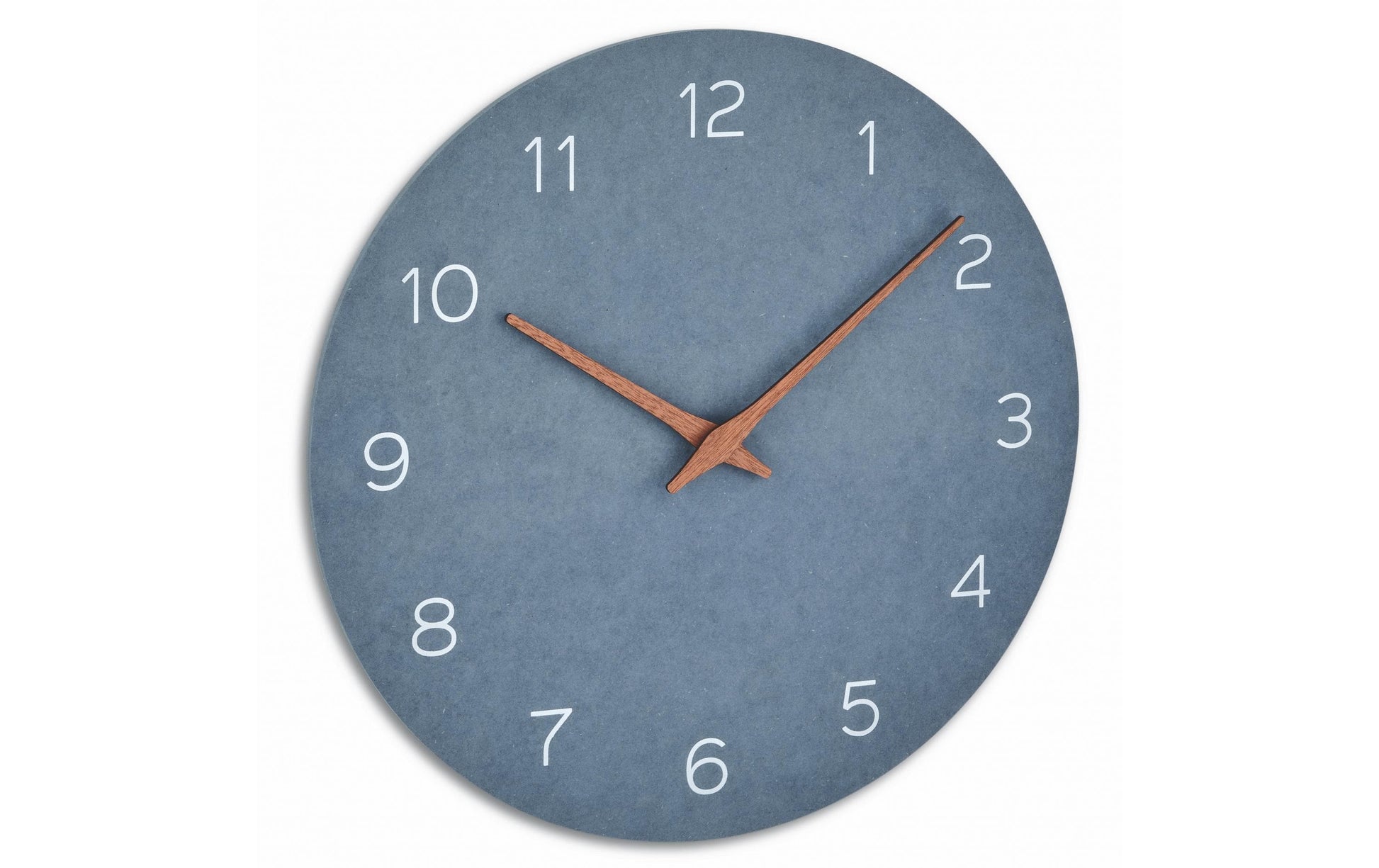 TFA-Dostmann TFA Dostmann Wanduhr – Analog, lautlos, Ø 29,7 cm, Taubenblau, Holz