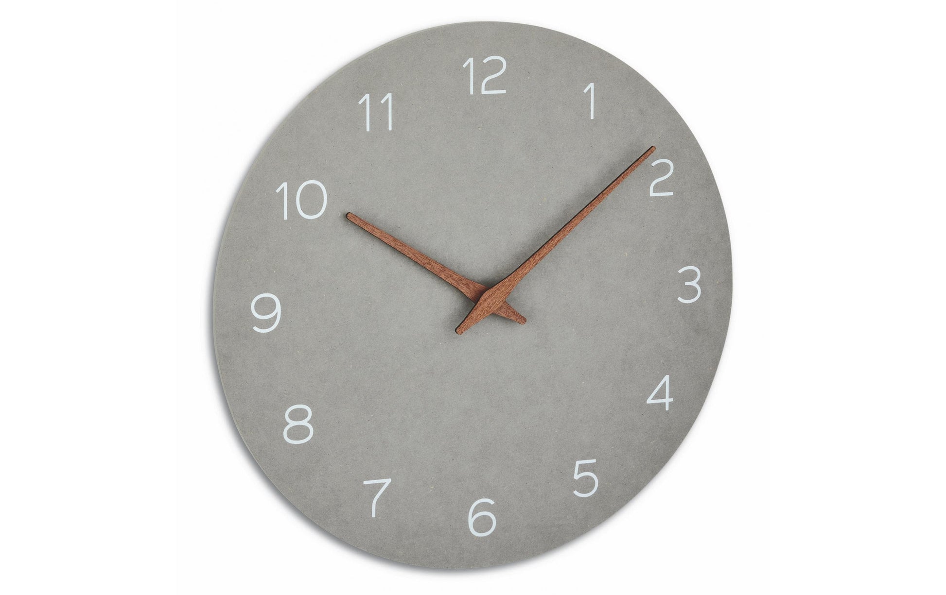 TFA-Dostmann TFA Dostmann Wanduhr – Analog, lautlos, Ø 29,7 cm, grau, Holz