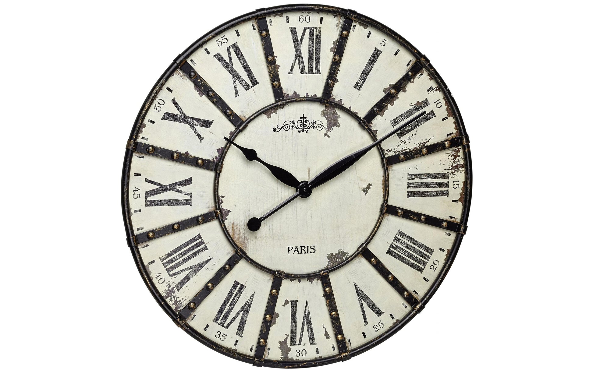 TFA-Dostmann TFA Dostmann Wanduhr – Analog, Ø 57 cm, schwarz, Holz