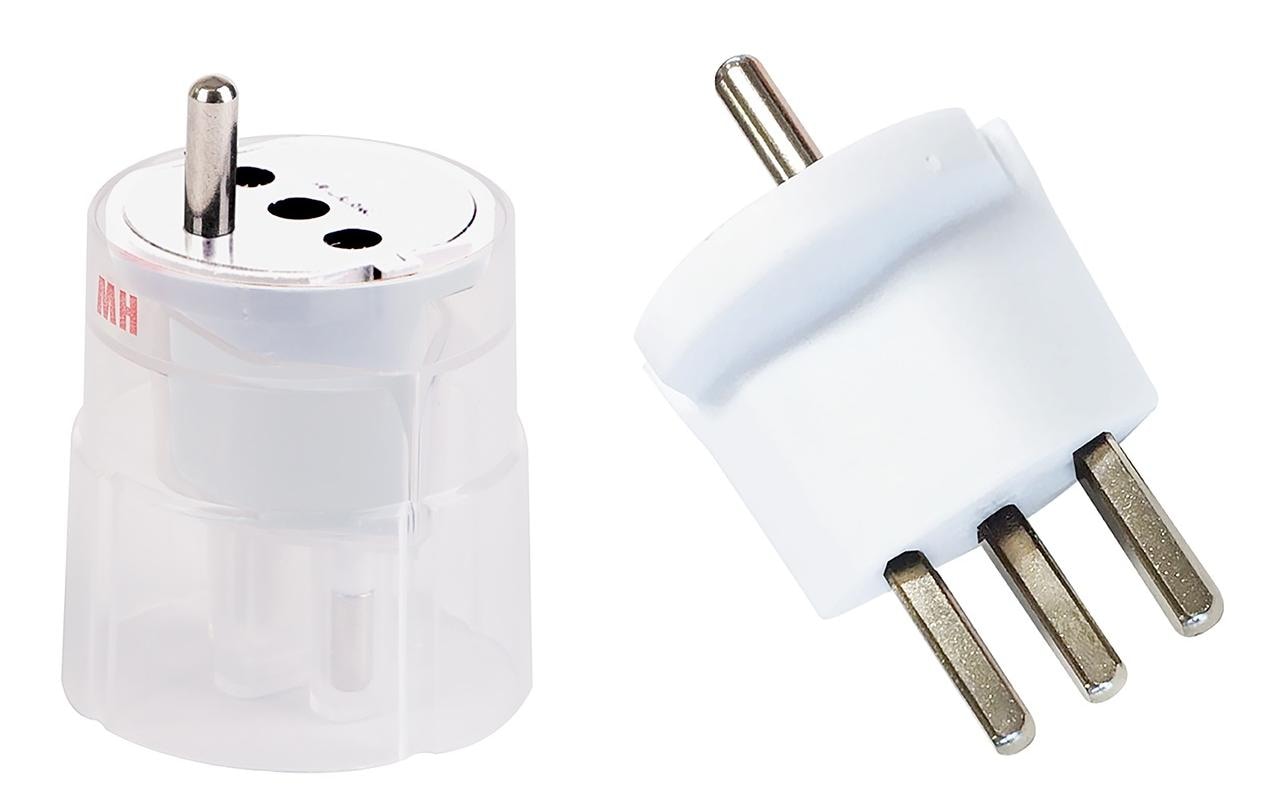 Max Hauri AG Max Hauri Fixadapter T23 zu Schuko – 230 V, 16 A, 3-polig – Weiss