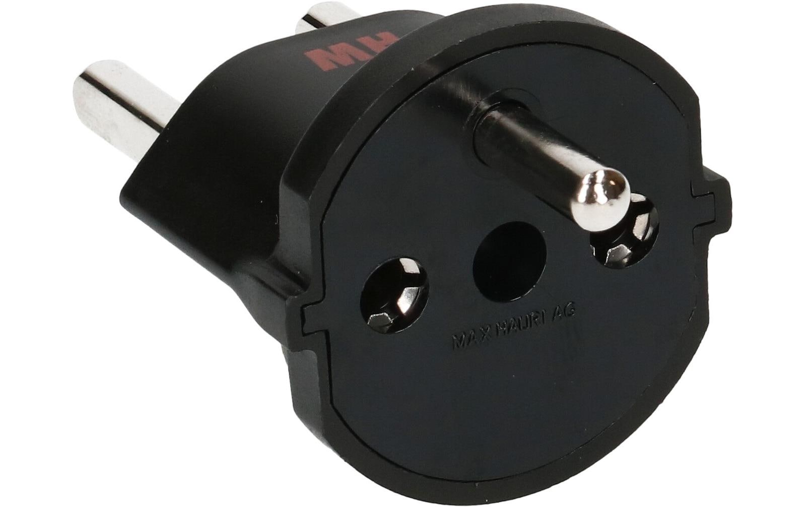 Max Hauri AG Max Hauri Adapterkabel, T23 zu Schuko (Typ F), 16 A 230 V, 3-polig (geerdet), 45×45×60 mm – schwarz