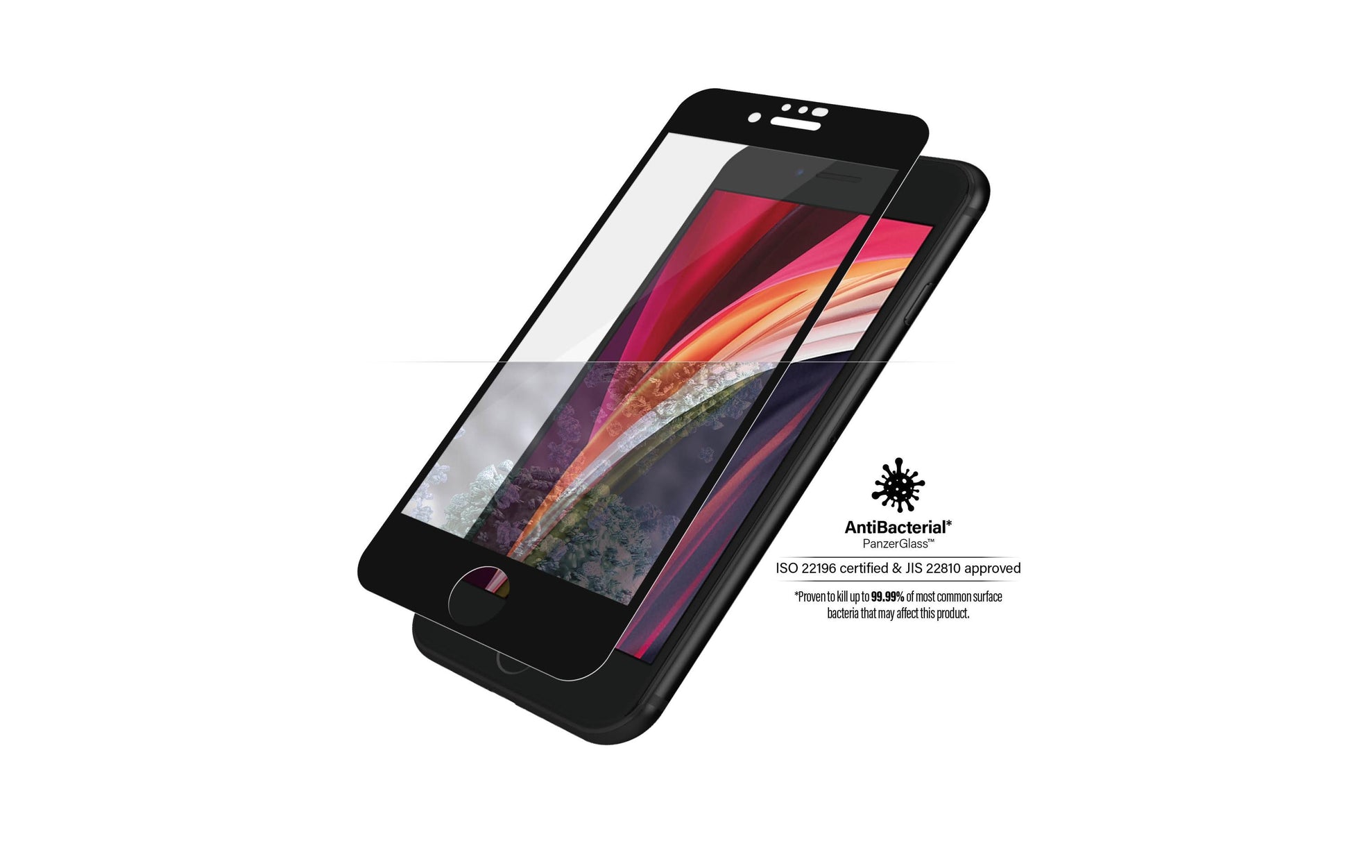PanzerGlass Displayschutzglas – für Apple iPhone 6/6s/7 (und andere) – Hartglas, Transparent – 1er-Pack