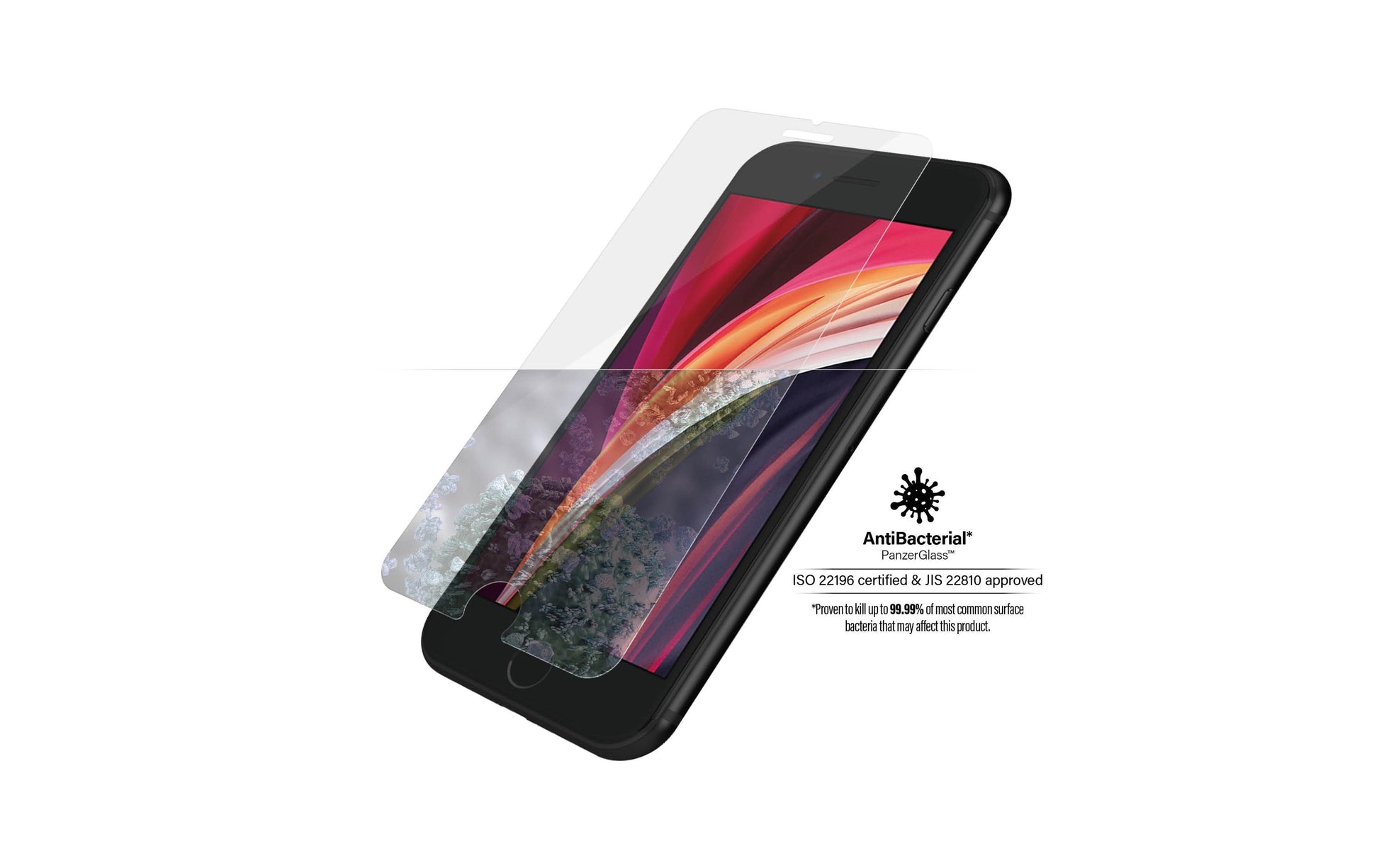 PanzerGlass Displayschutzglas – für Apple iPhone 6/6s/7 (u. a.) – Standard Fit, kratzresistent, fettabweisend