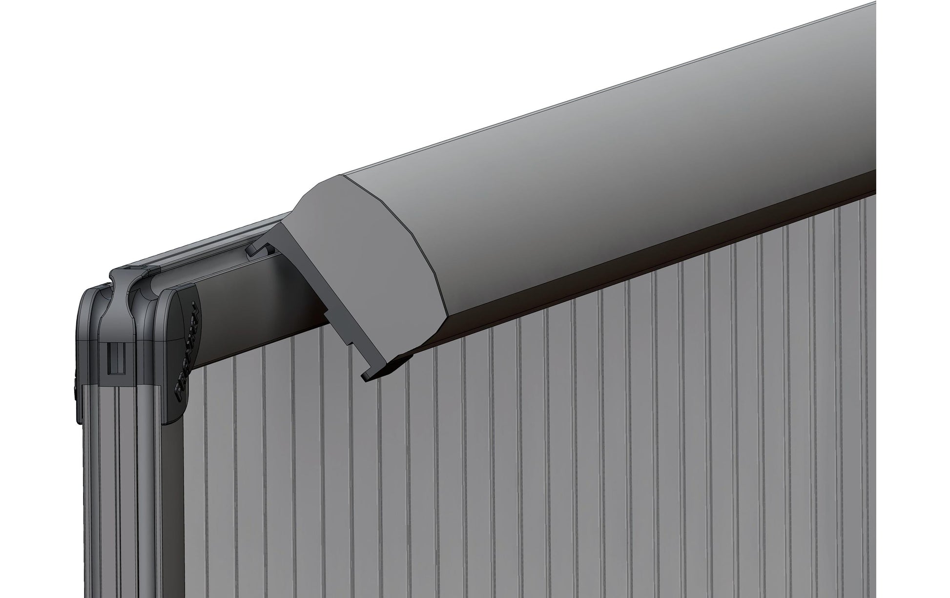 Franken Magnetischer Flipchart-Blockhalter – 5,5 × 70 cm, silber