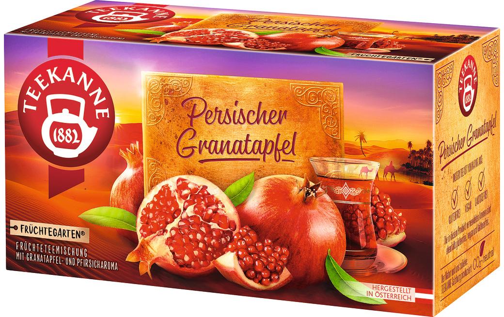Teekanne Persischer Granatapfel Früchtetee – Teebeutel 20 Beutel