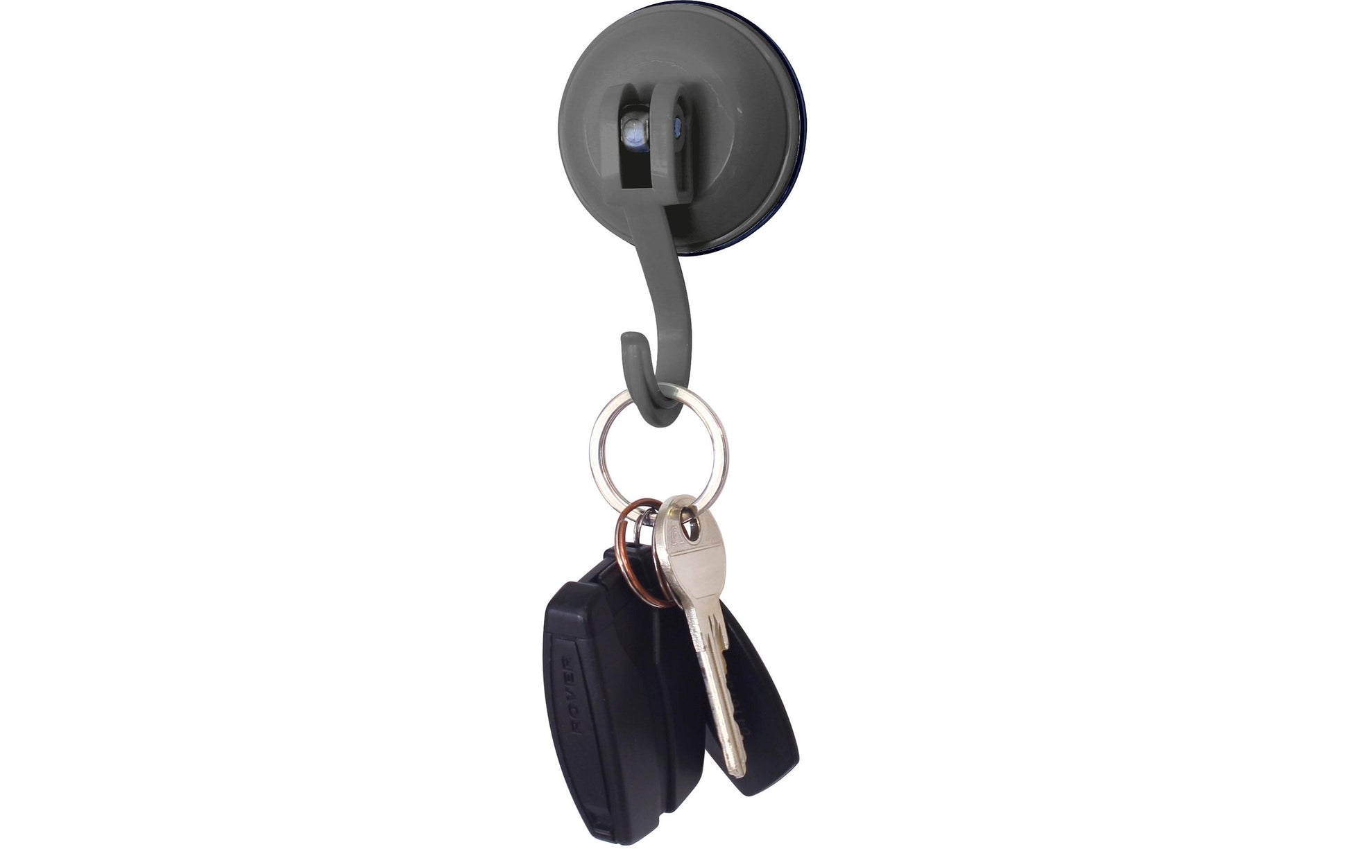 Eurotrail Haken – ABS – anthrazit (– mit Saugnapf, 6 kg) – 47 × 97 mm