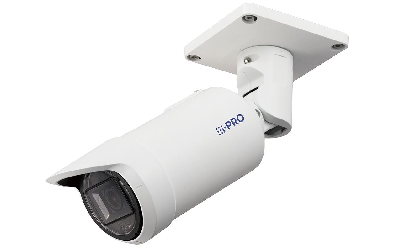 i-PRO Panasonic WV-S15700-V2LN Netzwerkkamera – 8 MP, Reichweite 70 m, wetterfest, weiss