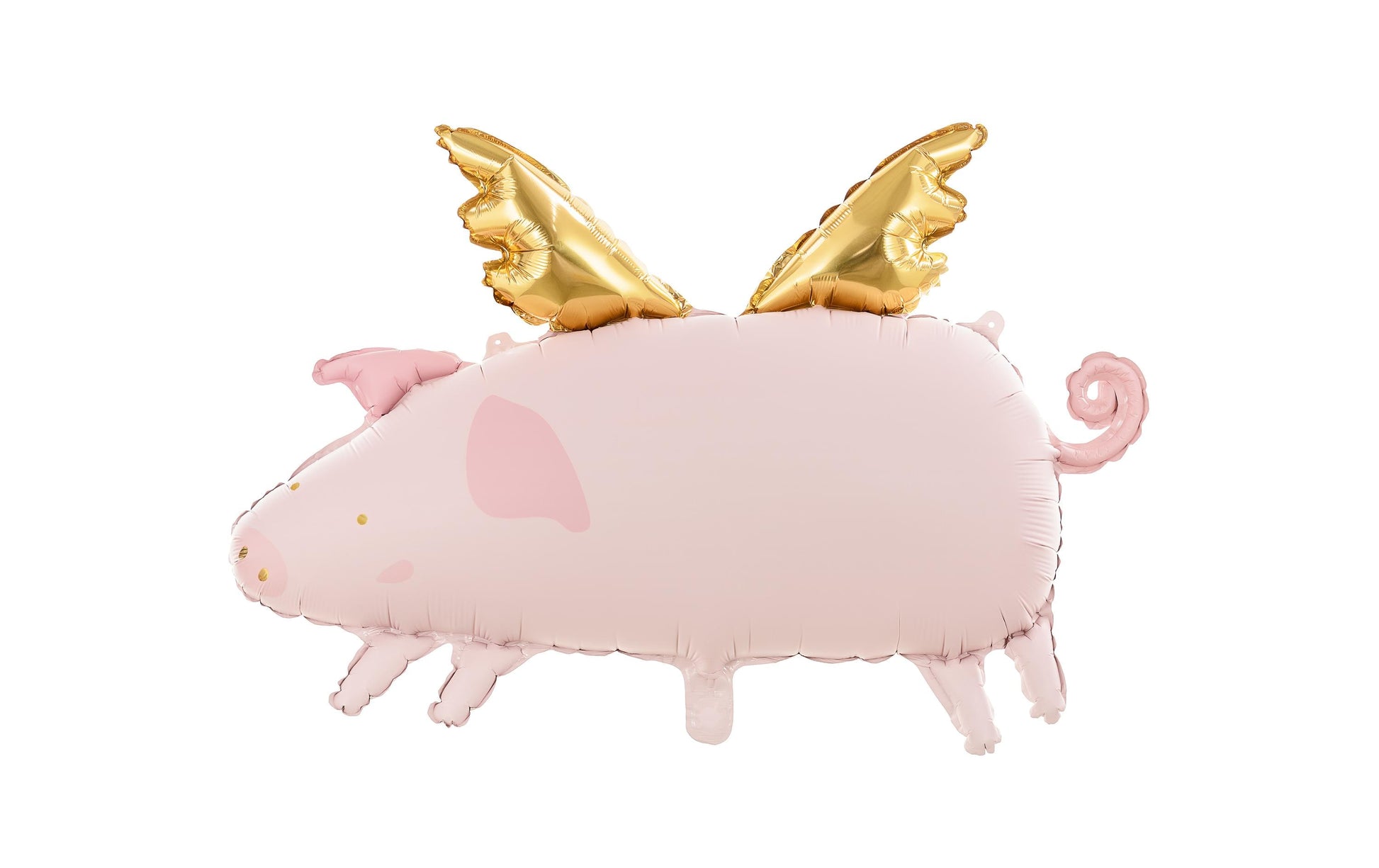 PartyDeco Folienballon Schwein – Rosa – 72 × 46 cm – Folie – 1 Stück – mit Helium befüllbar