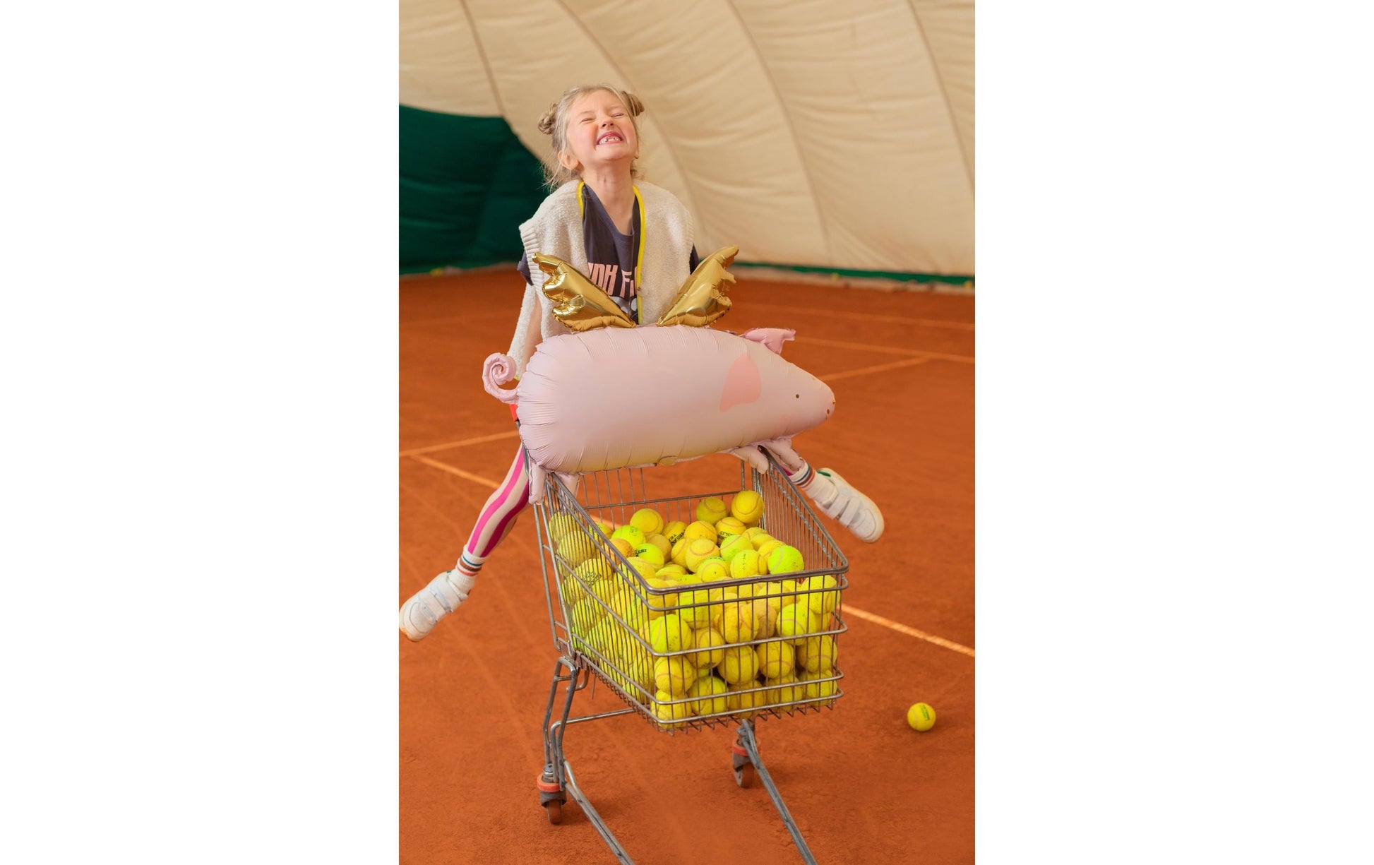 PartyDeco Folienballon Schwein – Rosa – 72 × 46 cm – Folie – 1 Stück – mit Helium befüllbar