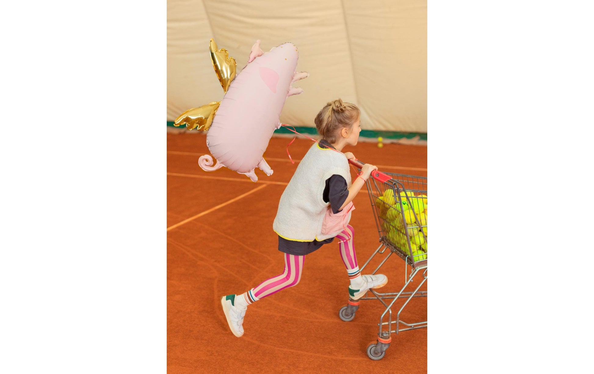 PartyDeco Folienballon Schwein – Rosa – 72 × 46 cm – Folie – 1 Stück – mit Helium befüllbar
