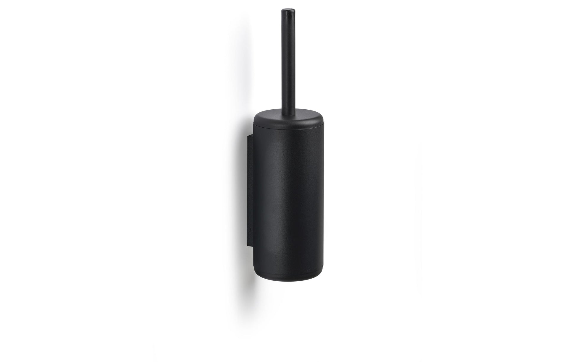 Zone Denmark WC-Bürstenset – Edelstahl, schwarz, wandmontiert, H 38,2 cm, Ø 10 cm