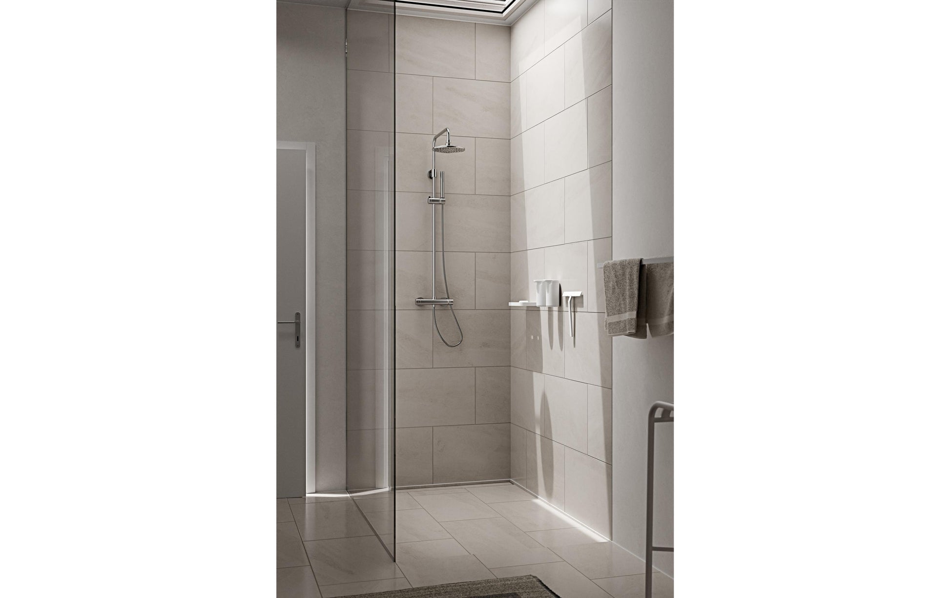 Zone Denmark Rim Manueller Seifenspender – Wandmontage – 200 ml, Weiss, ABS, Aluminium