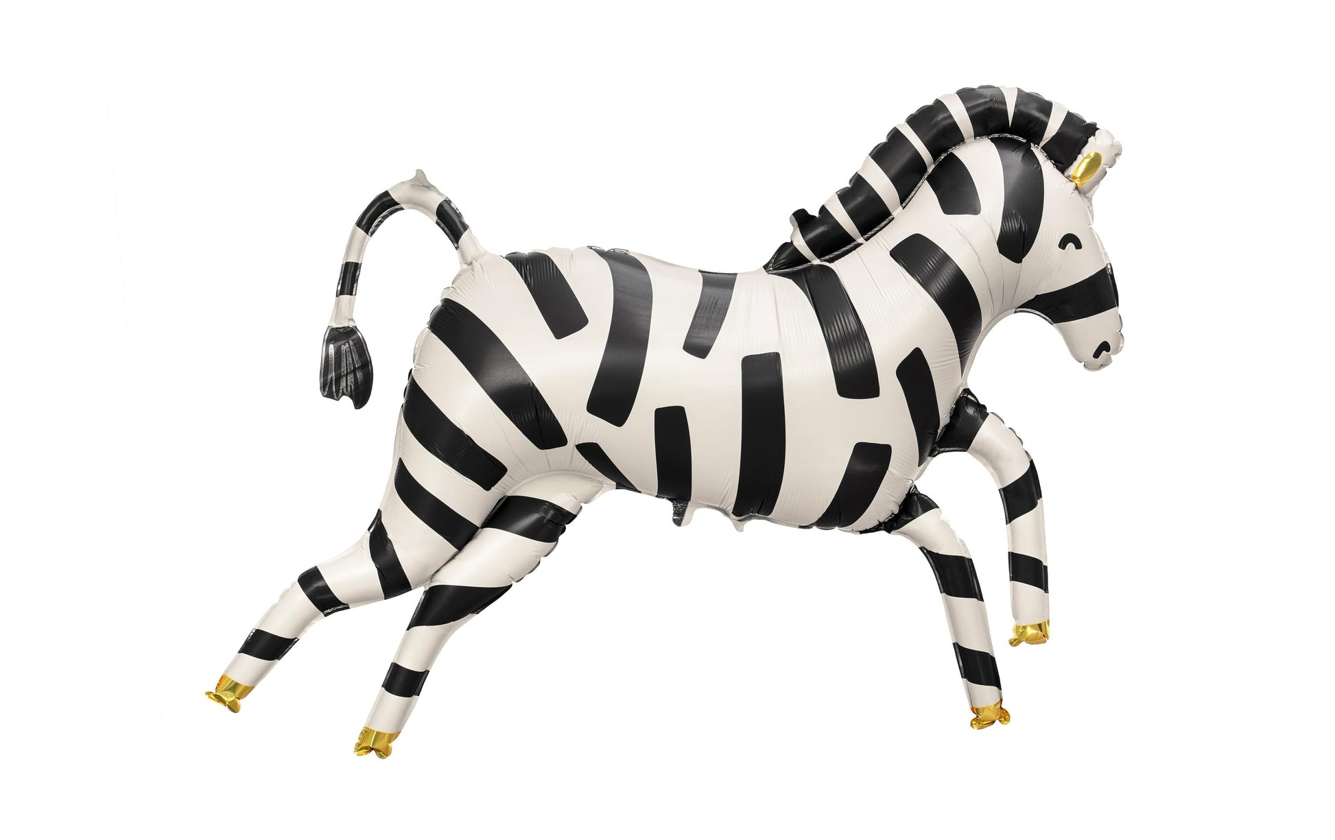 PartyDeco Folienballon Zebra – mehrfarbig – 115 × 85 cm – Folie – 1 Stück – mit Helium befüllbar