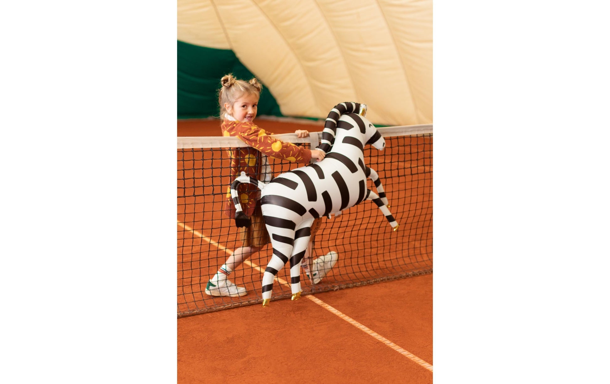 PartyDeco Folienballon Zebra – mehrfarbig – 115 × 85 cm – Folie – 1 Stück – mit Helium befüllbar