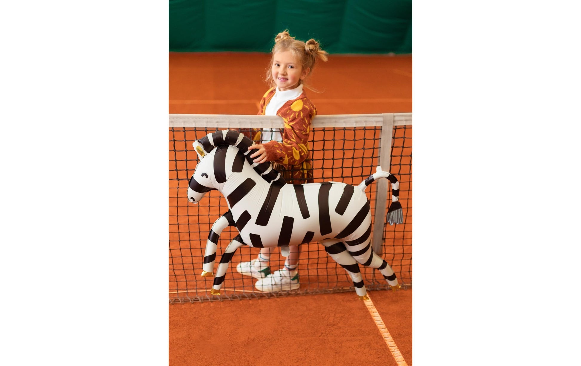 PartyDeco Folienballon Zebra – mehrfarbig – 115 × 85 cm – Folie – 1 Stück – mit Helium befüllbar