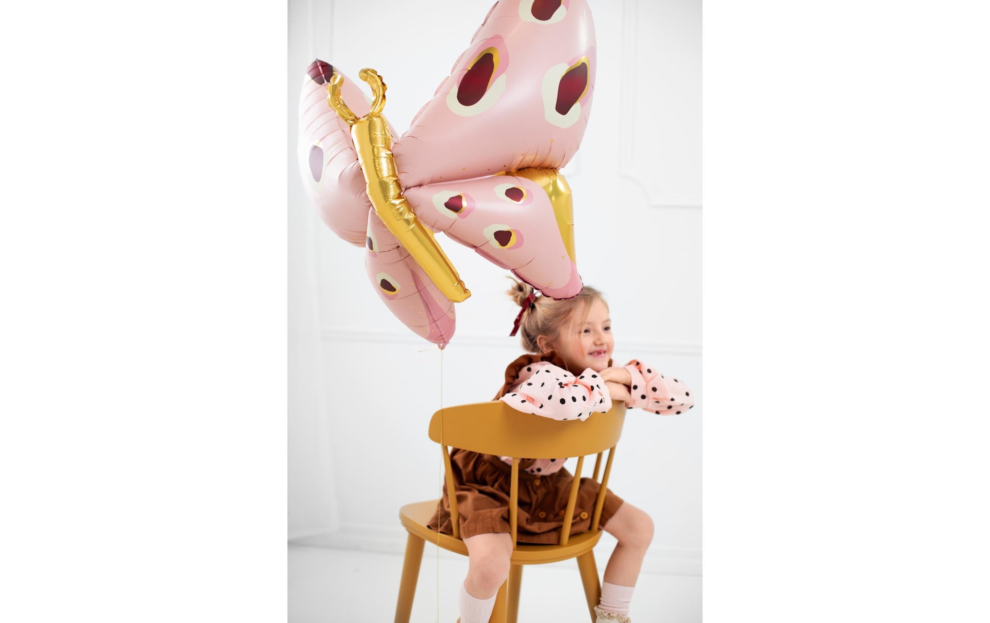 PartyDeco Folienballon – 120 × 87 cm – Folie, Gold
