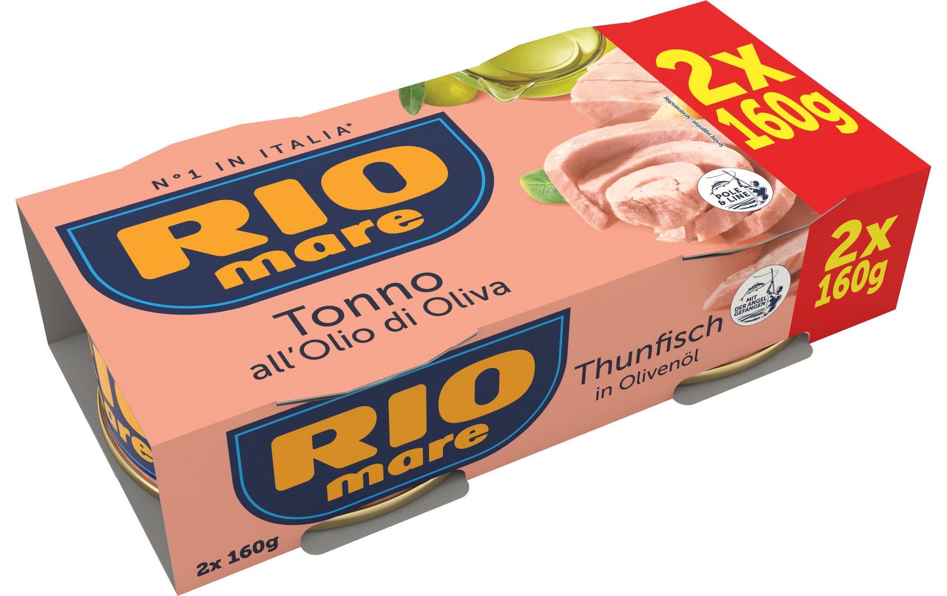 Rio Mare Thunfisch in Olivenöl – 2×160 g