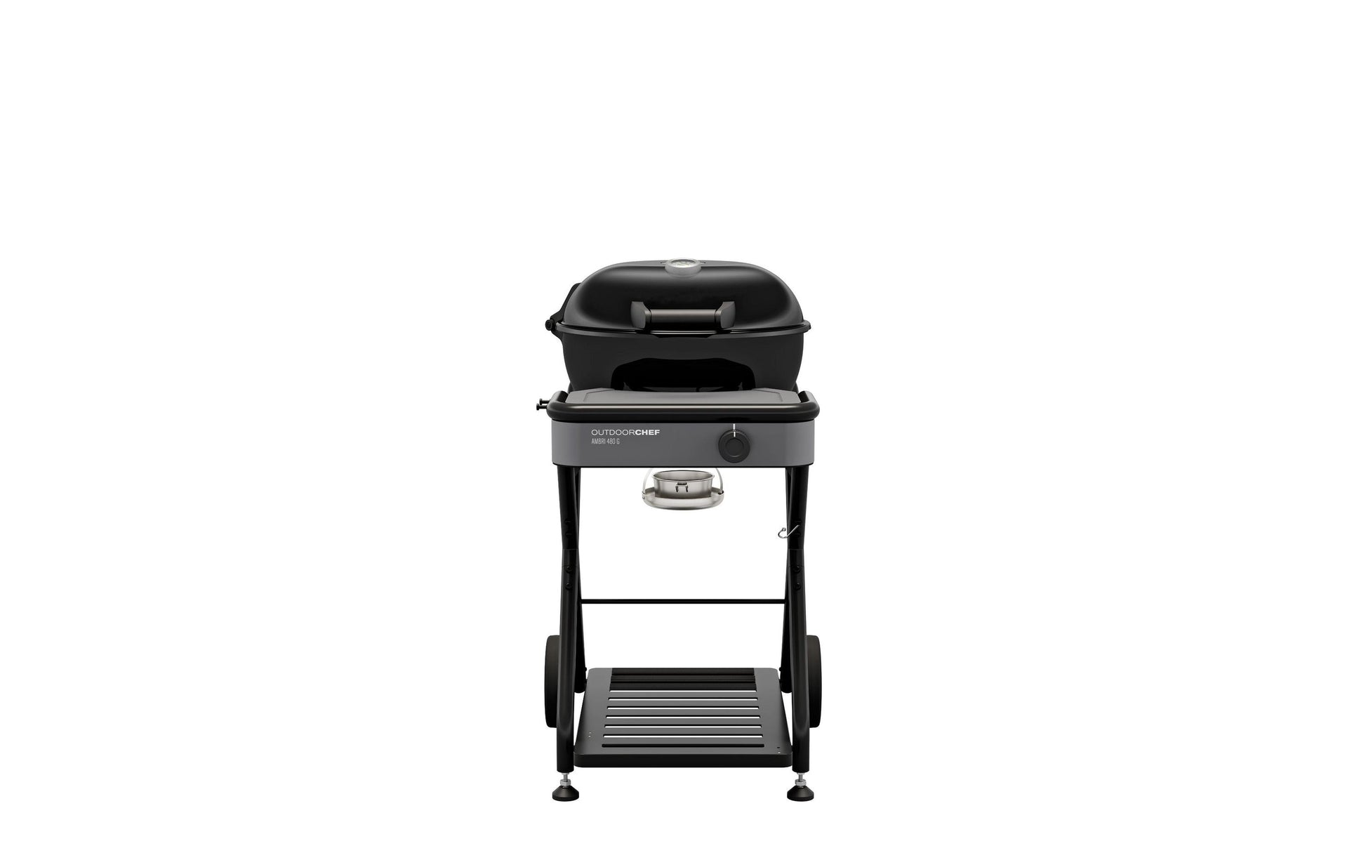Outdoorchef Gasgrill Ambri 480 G Evo – Ø 48 cm, 5,8 kW, 1 Brenner – schwarz