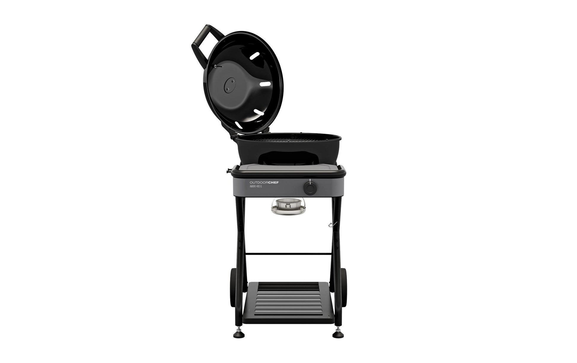 Outdoorchef Gasgrill Ambri 480 G Evo – Ø 48 cm, 5,8 kW, 1 Brenner – schwarz