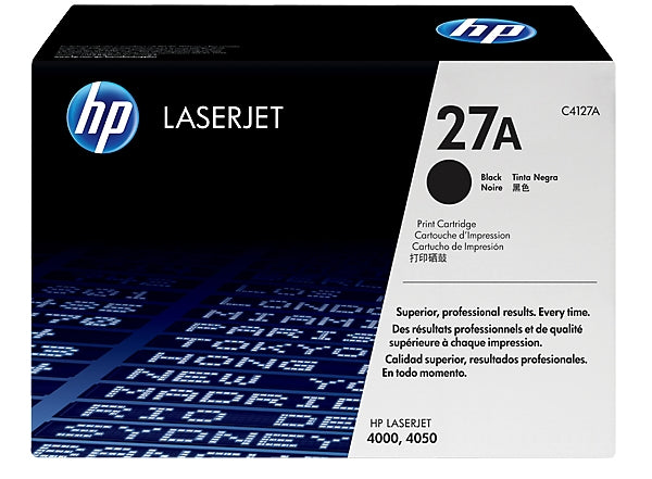 HP 27X (C4127X) Schwarzer Toner – Original XL – 10'000 Seiten – für HP LaserJet 4000/4050