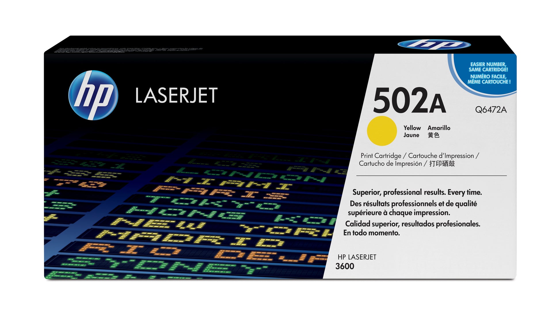 HP Toner Q6472A / 502A – Gelb, 4000 Seiten – für HP Color LaserJet 3600/3600N/3600DN und andere