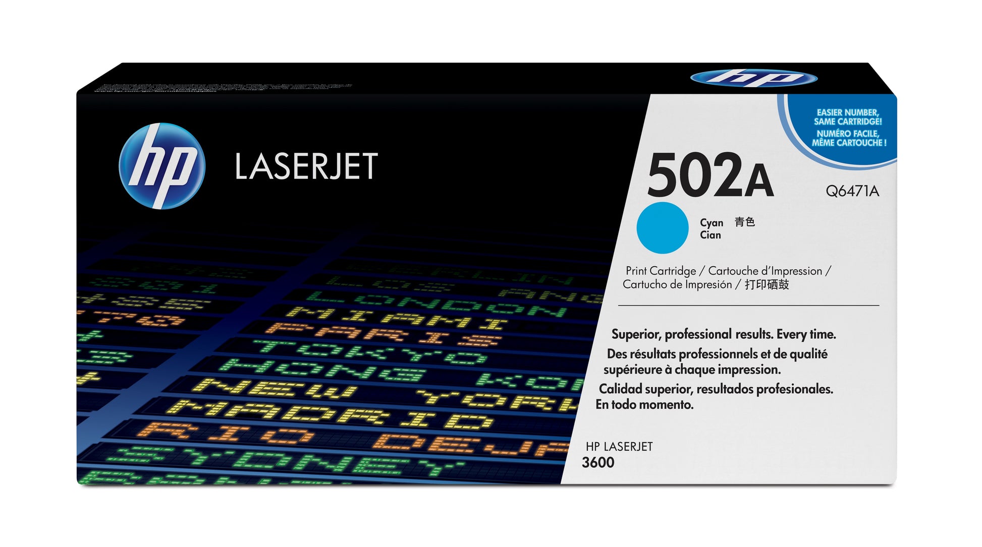 HP Toner Q6471A/HP 502A – cyan, 4000 Seiten – für HP Color LaserJet 3600/3600N/3600DN