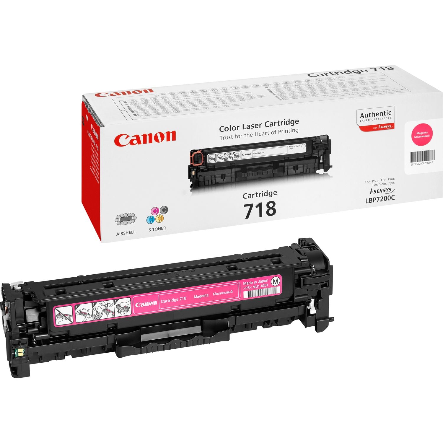 Canon Toner 2660B002 – magenta, 2900 Seiten – für i-SENSYS MF729Cx/LBP 7200
