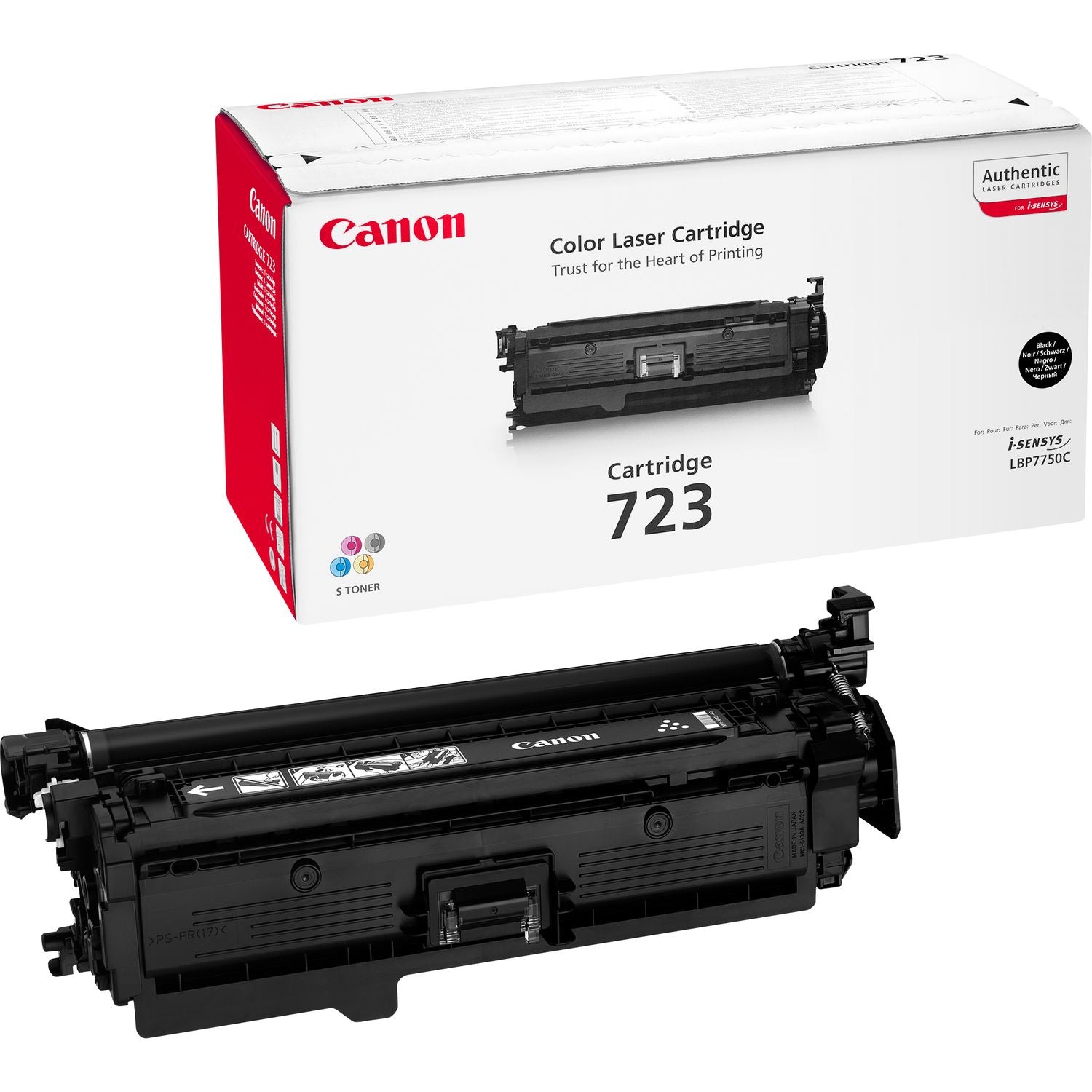 Canon Toner 723BK – schwarz, 5000 Seiten – für i-SENSYS LBP7750Cdn