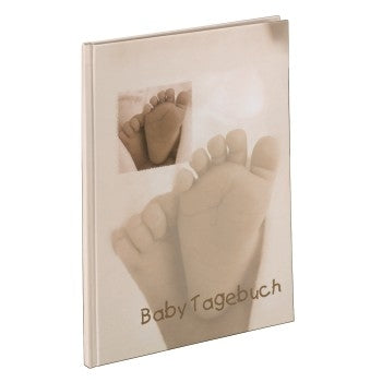 Hama Baby Feel Baby-Tagebuch – 205 × 280 mm – 44 Seiten – gebunden, mehrfarbig, farbig illustriert