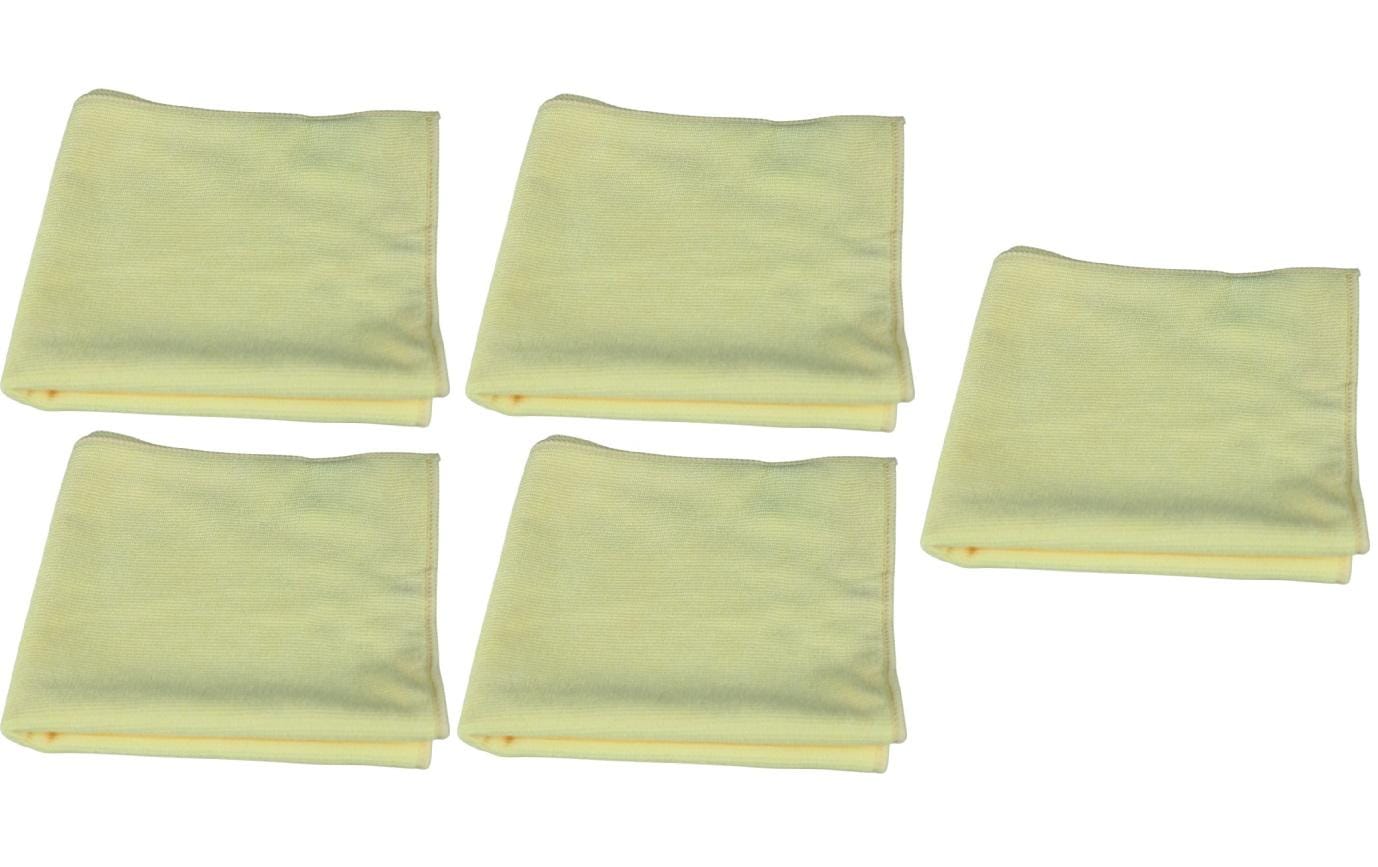 Edi Baur Mikrofasertuch Long Life – Gelb – 40 × 40 cm – Polyester – 5er-Set