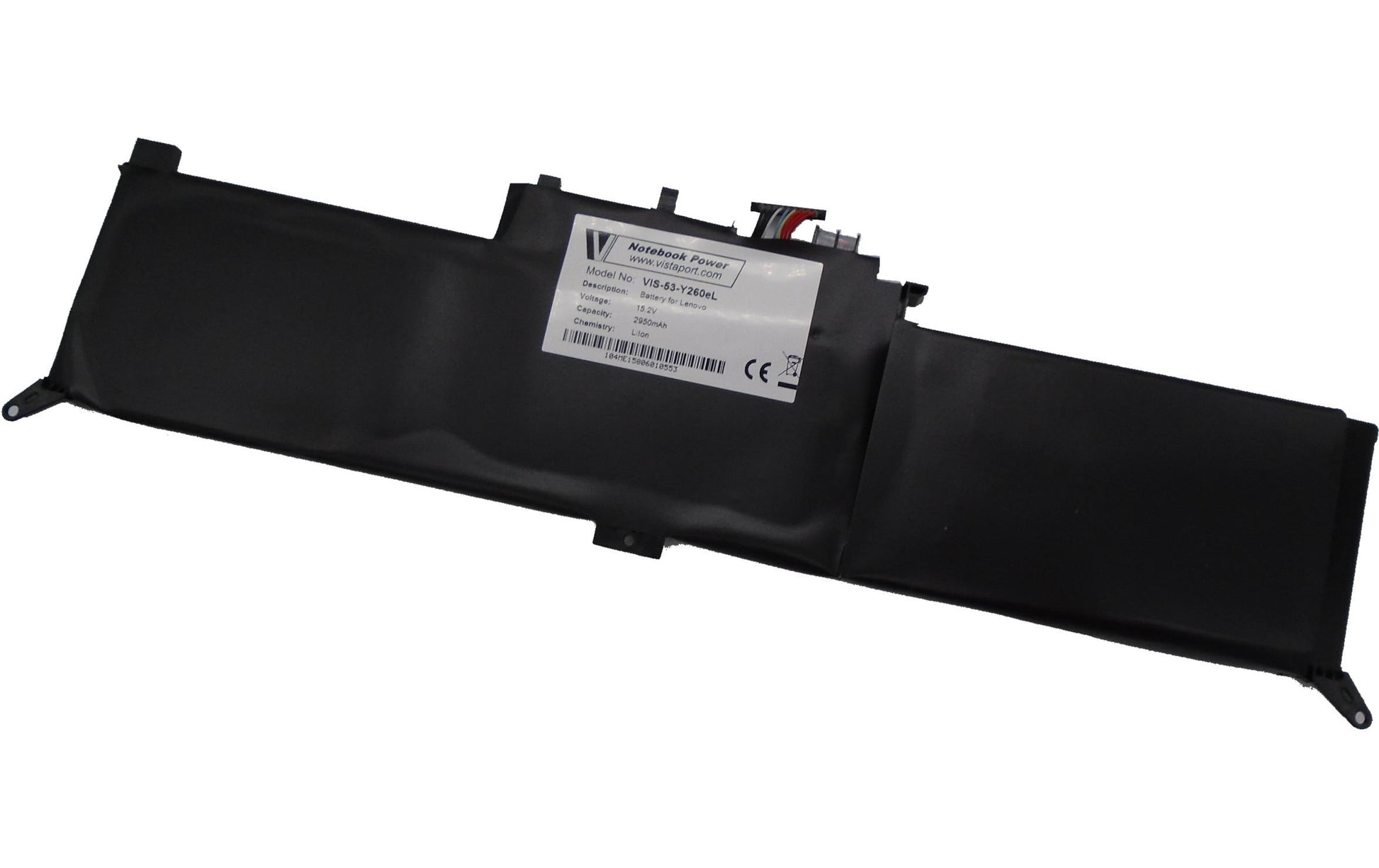 Vistaport Notebook-Akku – für Lenovo ThinkPad Yoga 260 – 44,8 Wh, 15,2 V – Schwarz