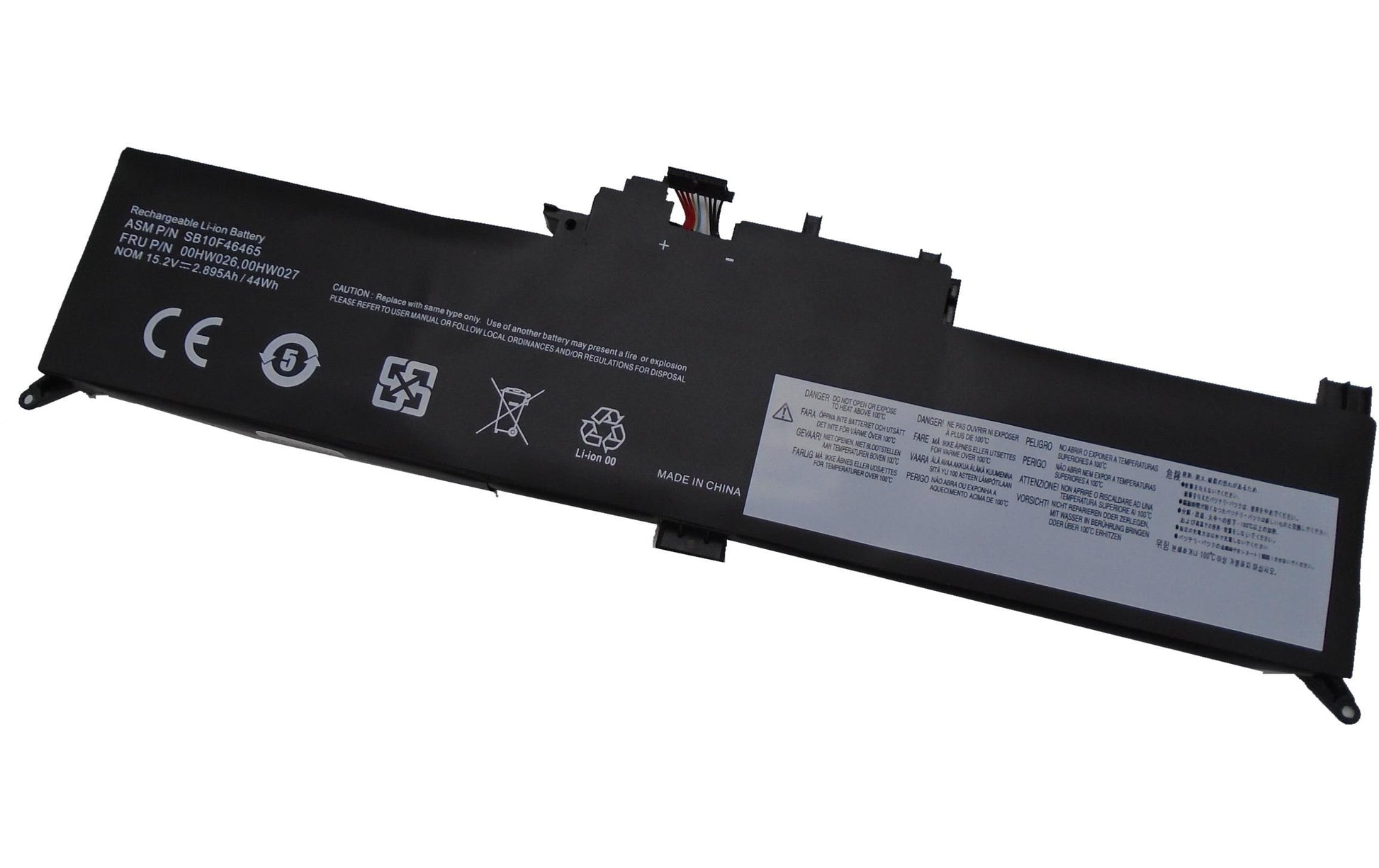 Vistaport Notebook-Akku – für Lenovo ThinkPad Yoga 260 – 44,8 Wh, 15,2 V – Schwarz