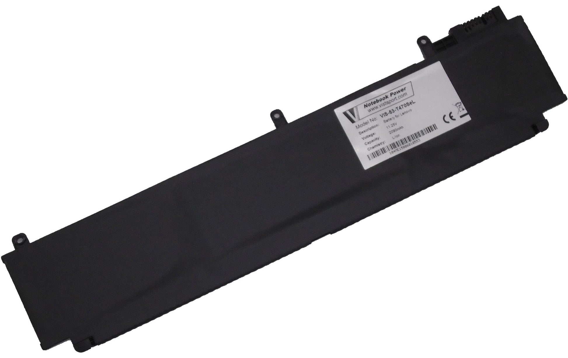 Vistaport Notebook-Akku – für Lenovo ThinkPad T460s/T470s, Dell Latitude E4310 – 23,5 Wh, 11,25 V – Schwarz