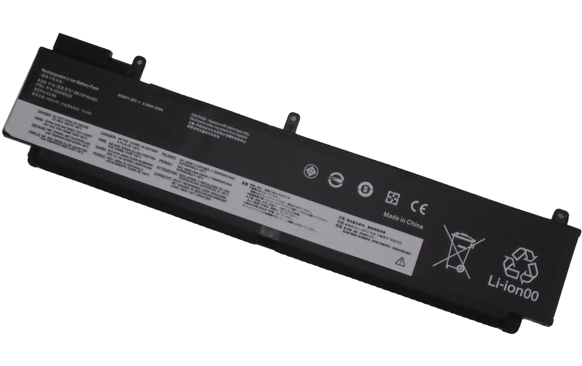 Vistaport Notebook-Akku – für Lenovo ThinkPad T460s/T470s, Dell Latitude E4310 – 23,5 Wh, 11,25 V – Schwarz