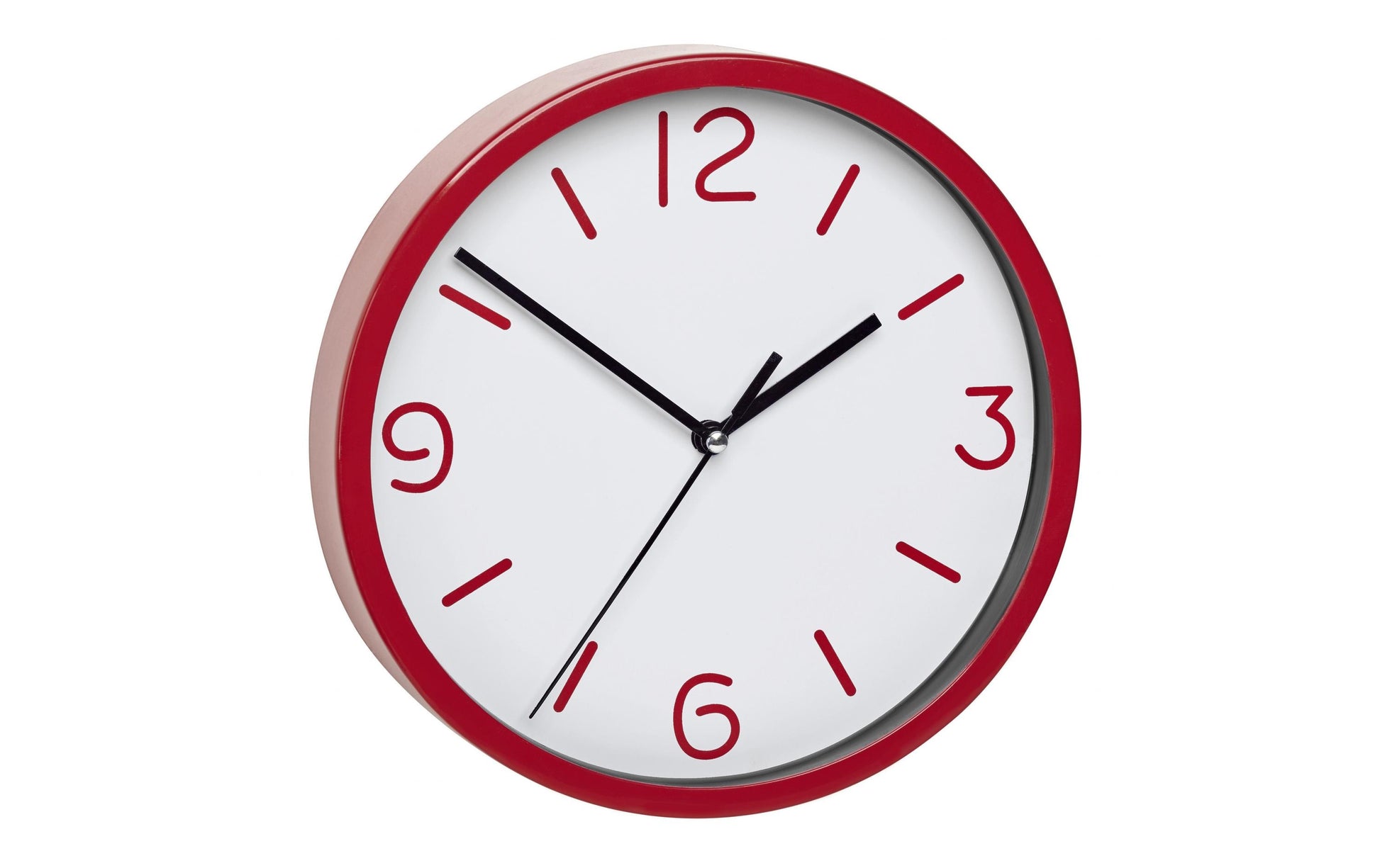 TFA-Dostmann TFA Dostmann Wanduhr – Analog, Ø 20 cm, dunkelrot, Kunststoff