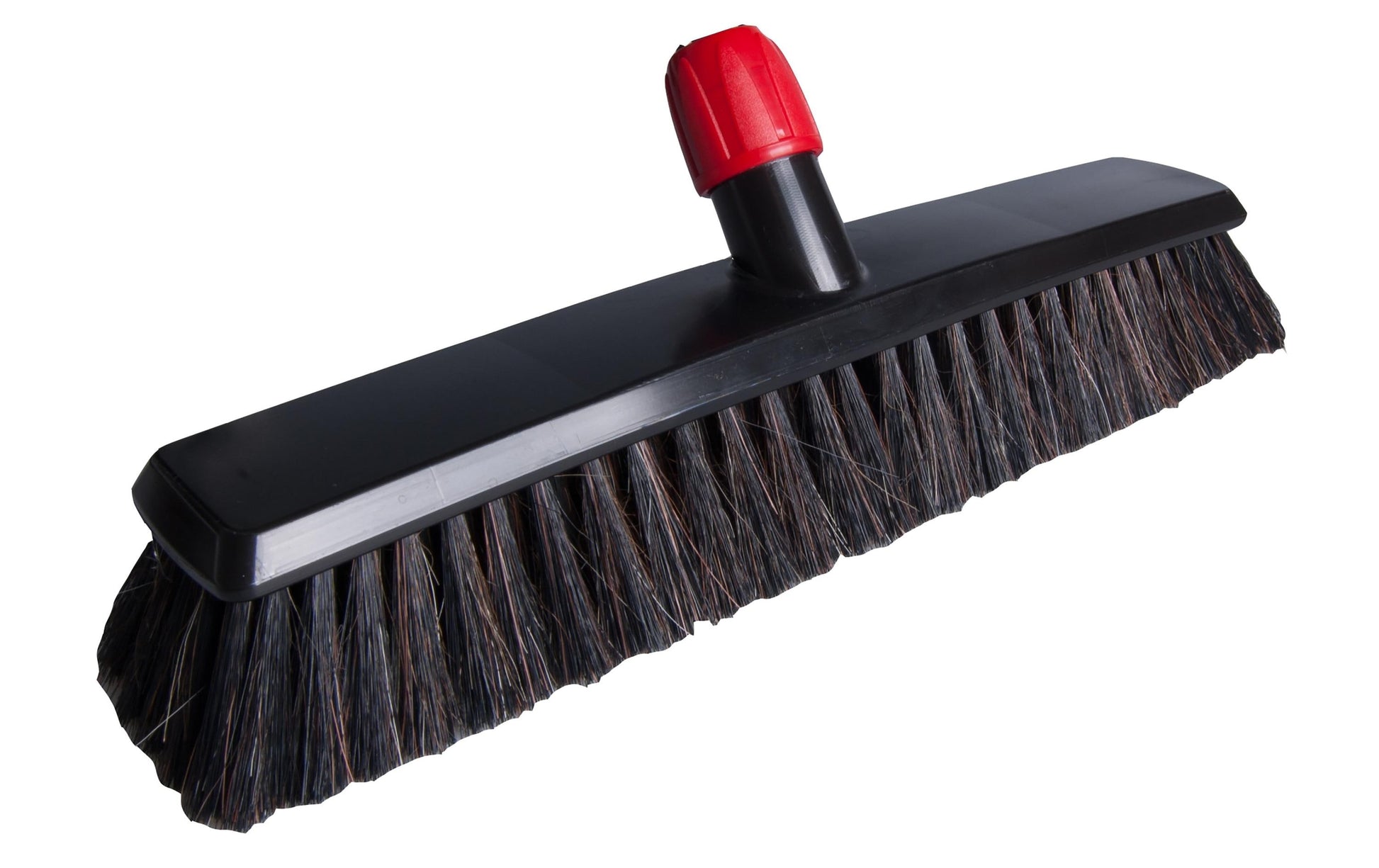 Edi Baur Besen – 40 cm, Teleskopstiel 79–142 cm, Rosshaarmischung, Polypropylen (PP), Schwarz