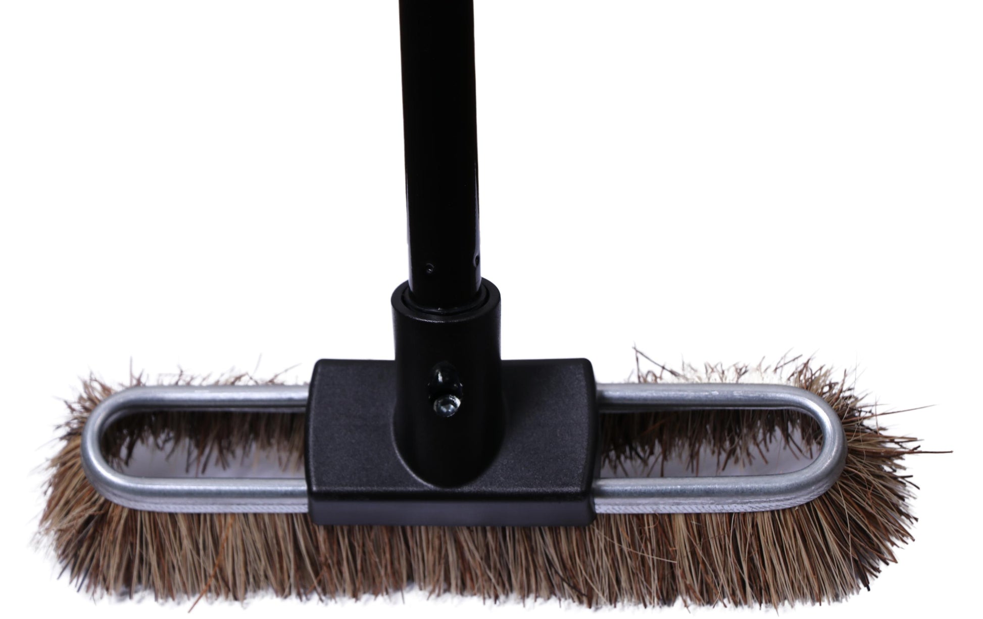 Edi Baur Scheuerbürste – Nylon, 27 cm, Teleskopstiel 79–142 cm, schwarz
