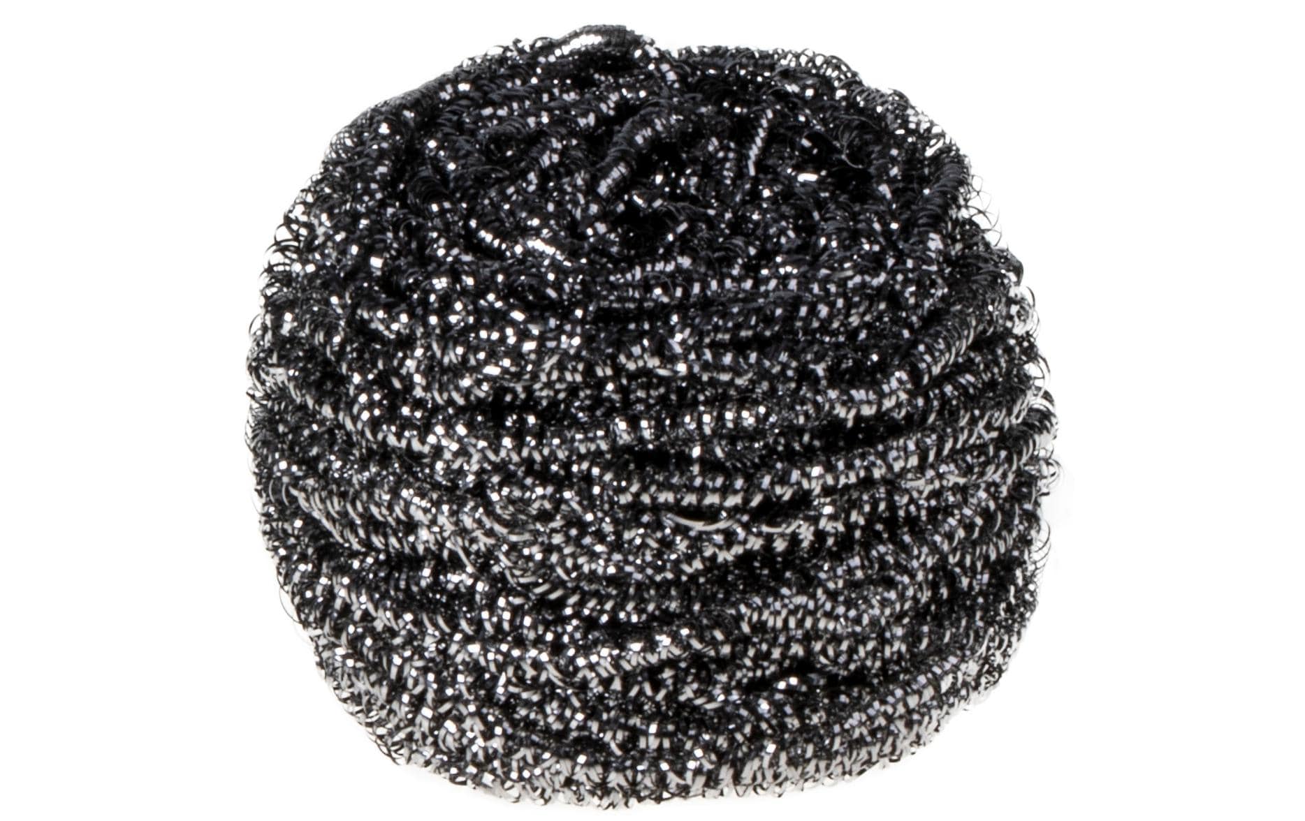Edi Baur Metall-Topfreiniger – Edelstahl, für Pfannen, 8 × 8 × 5 cm, Silber, 10 Stk.