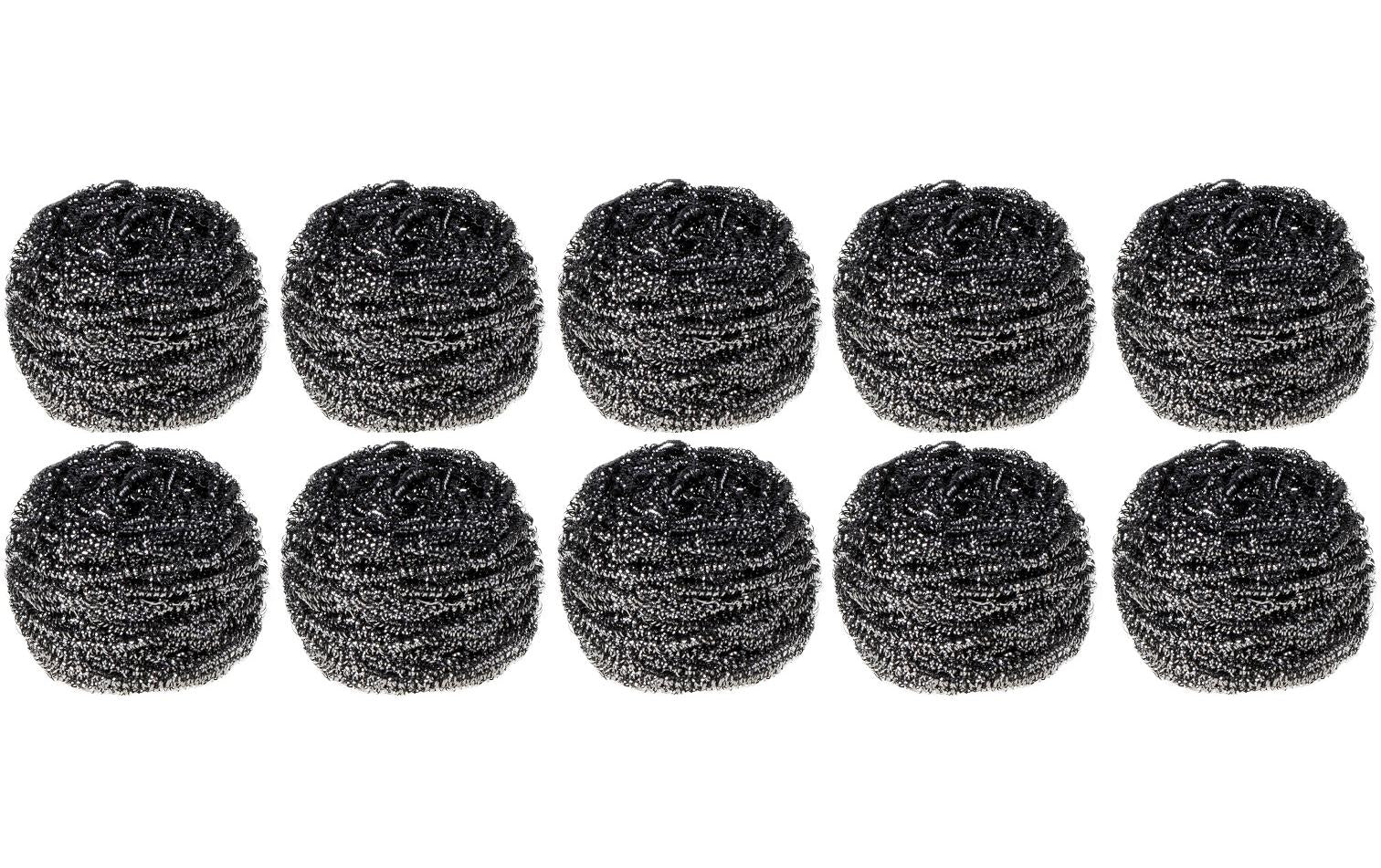 Edi Baur Edelstahlschwamm – Edelstahl, für Pfannen, 7 × 7 × 5 cm, silber, 10 Stk.