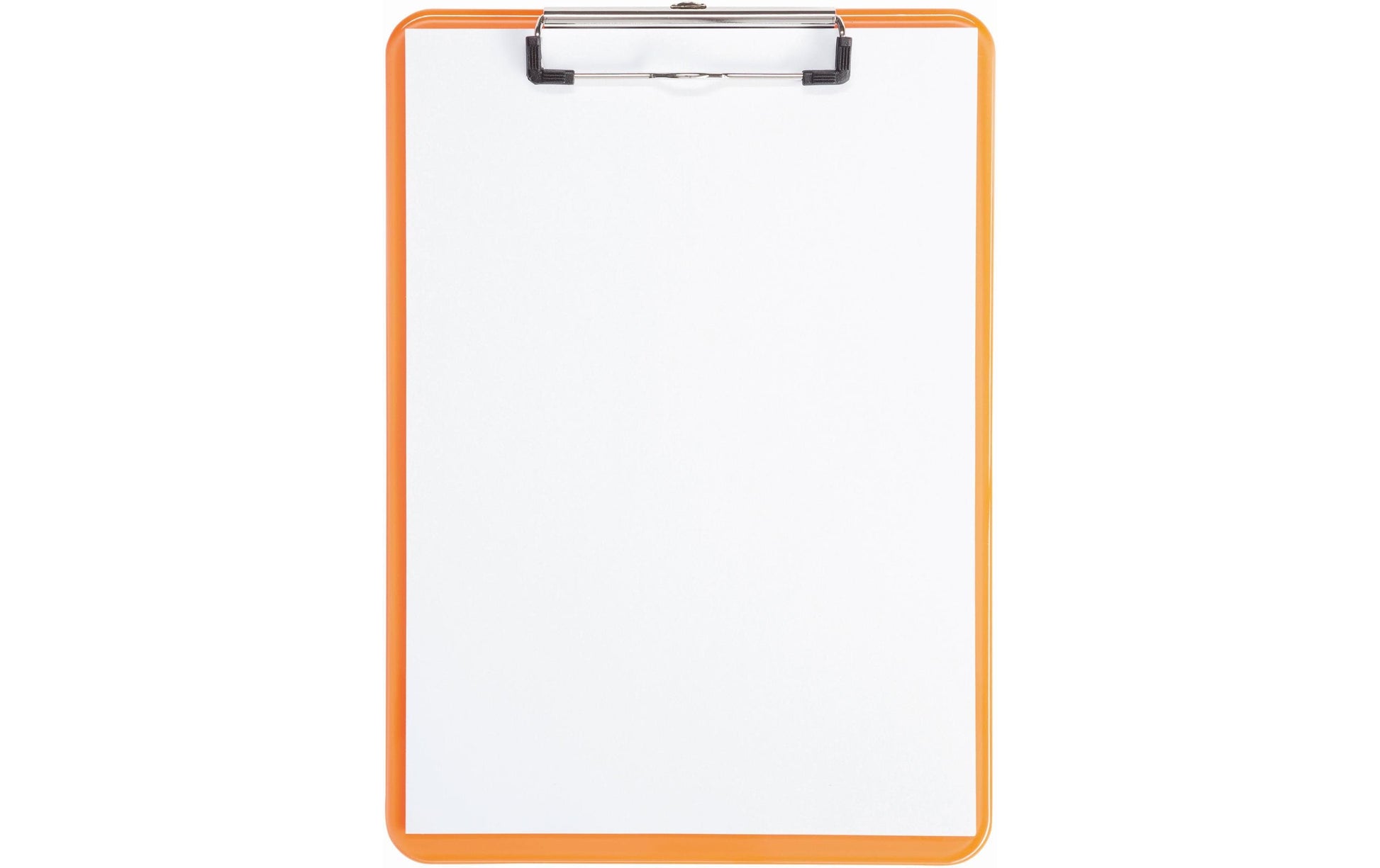 MAUL Klemmbrett A4 – Kunststoff, Aufhängevorrichtung, Orange Transparent