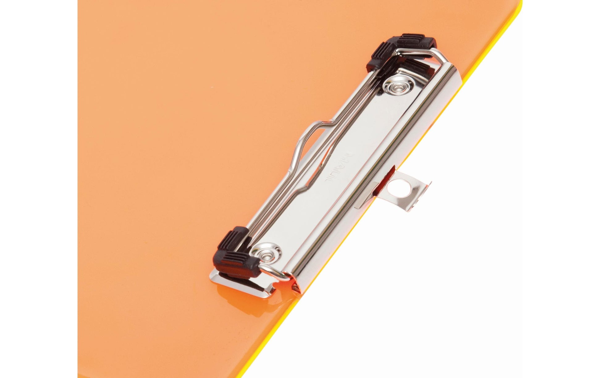 MAUL Klemmbrett A4 – Kunststoff, Aufhängevorrichtung, Orange Transparent