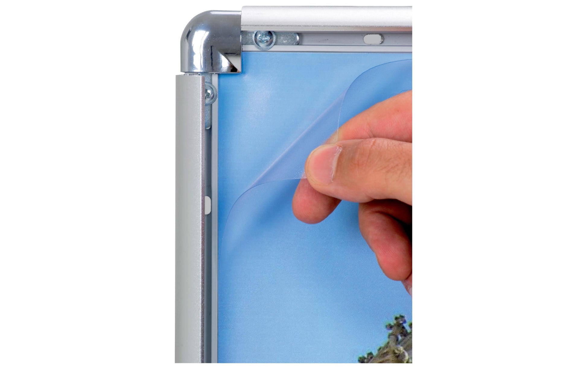 Franken Plakatrahmen – für A3 – Klapprahmen – Silber – Aluminium – 327×450×12 mm