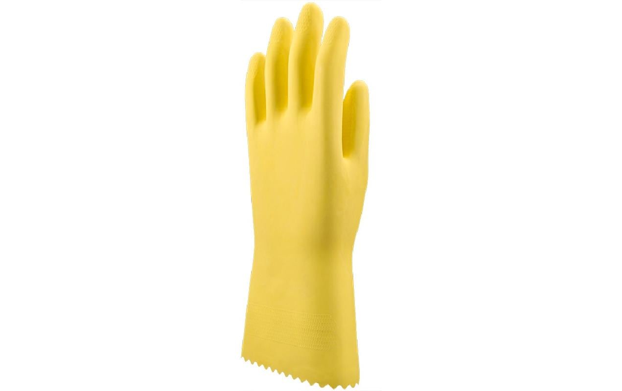 Edi Baur – Arbeitshandschuhe – M, 2 Stück – Latex, Gelb